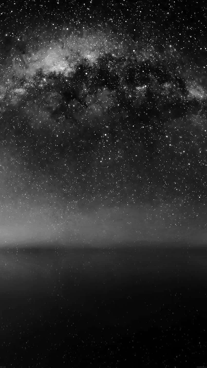 Milky Way galaxy, misty horizon, star-filled sky, HD Phone Wallpaper