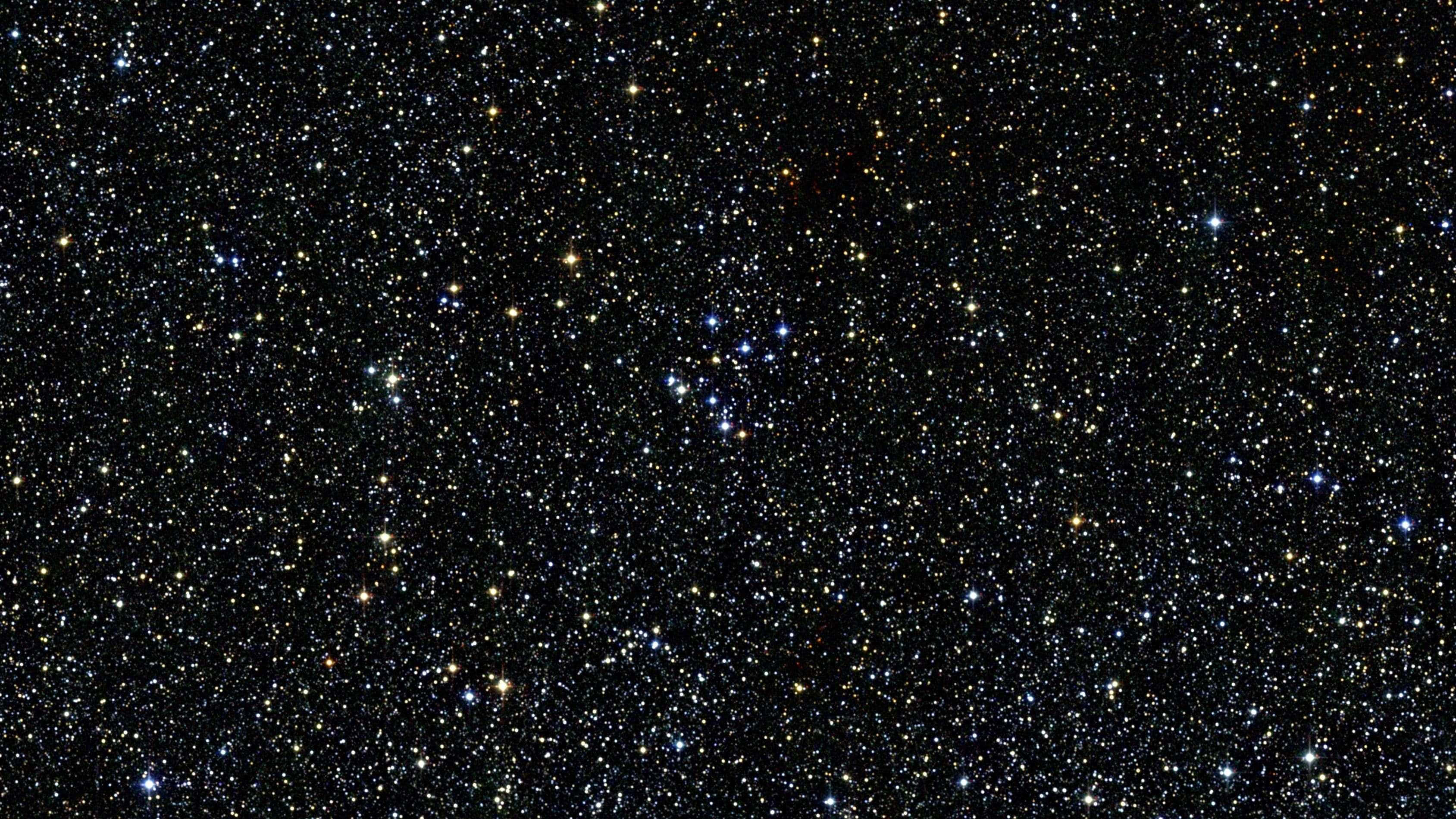 black and white space, twinkling stars, deep black space, 2K Desktop Wallpaper