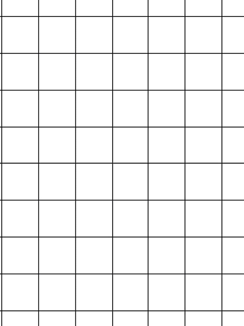 black and white squares grid, black lines, white background, SD Phone Wallpaper