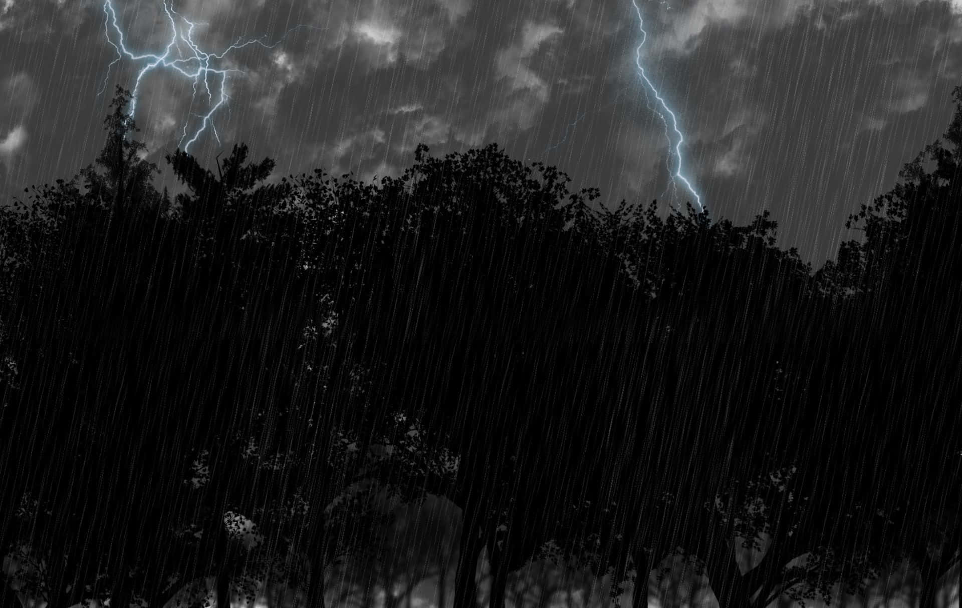Black And White Storm, stormy sky, thunderous lightning, Full HD Desktop Wallpaper
