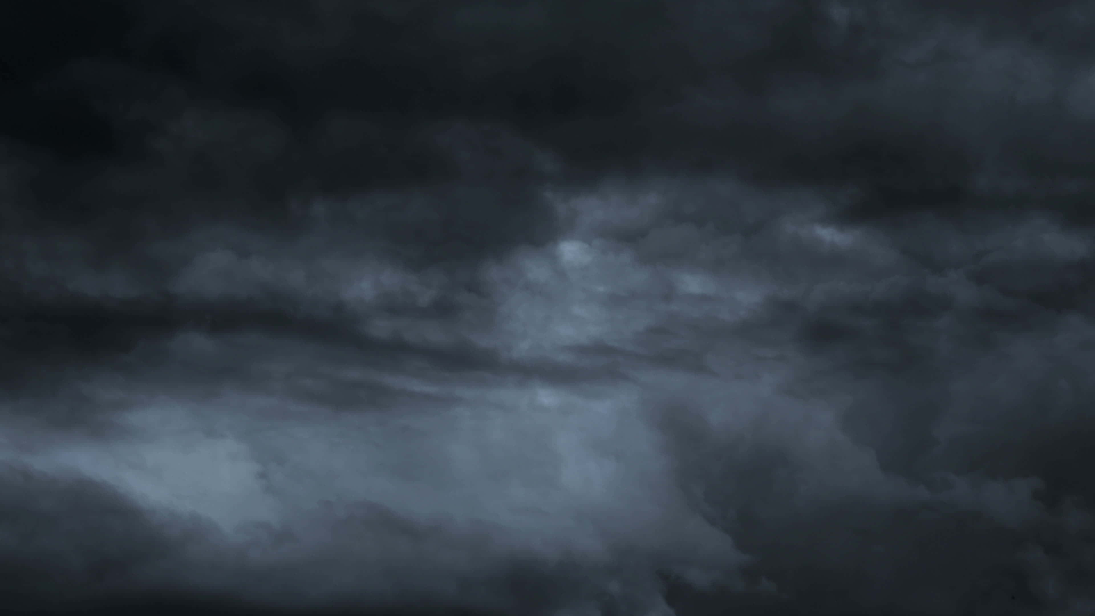 Dark Storm, swirling dark gray clouds, faint moonlight, 4K Desktop Wallpaper