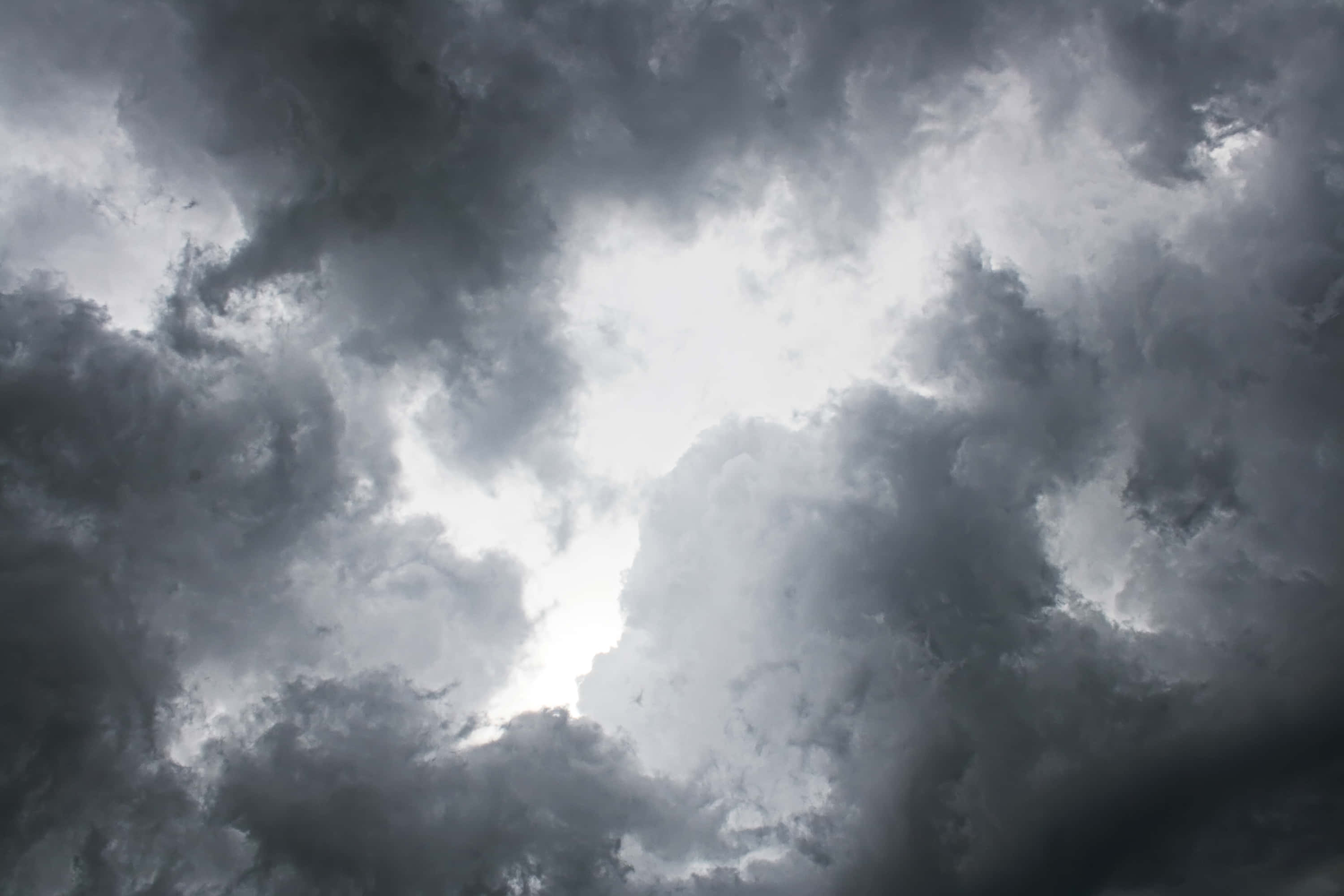 Dark Storm, storm clouds, dark gray, 2K Desktop Wallpaper