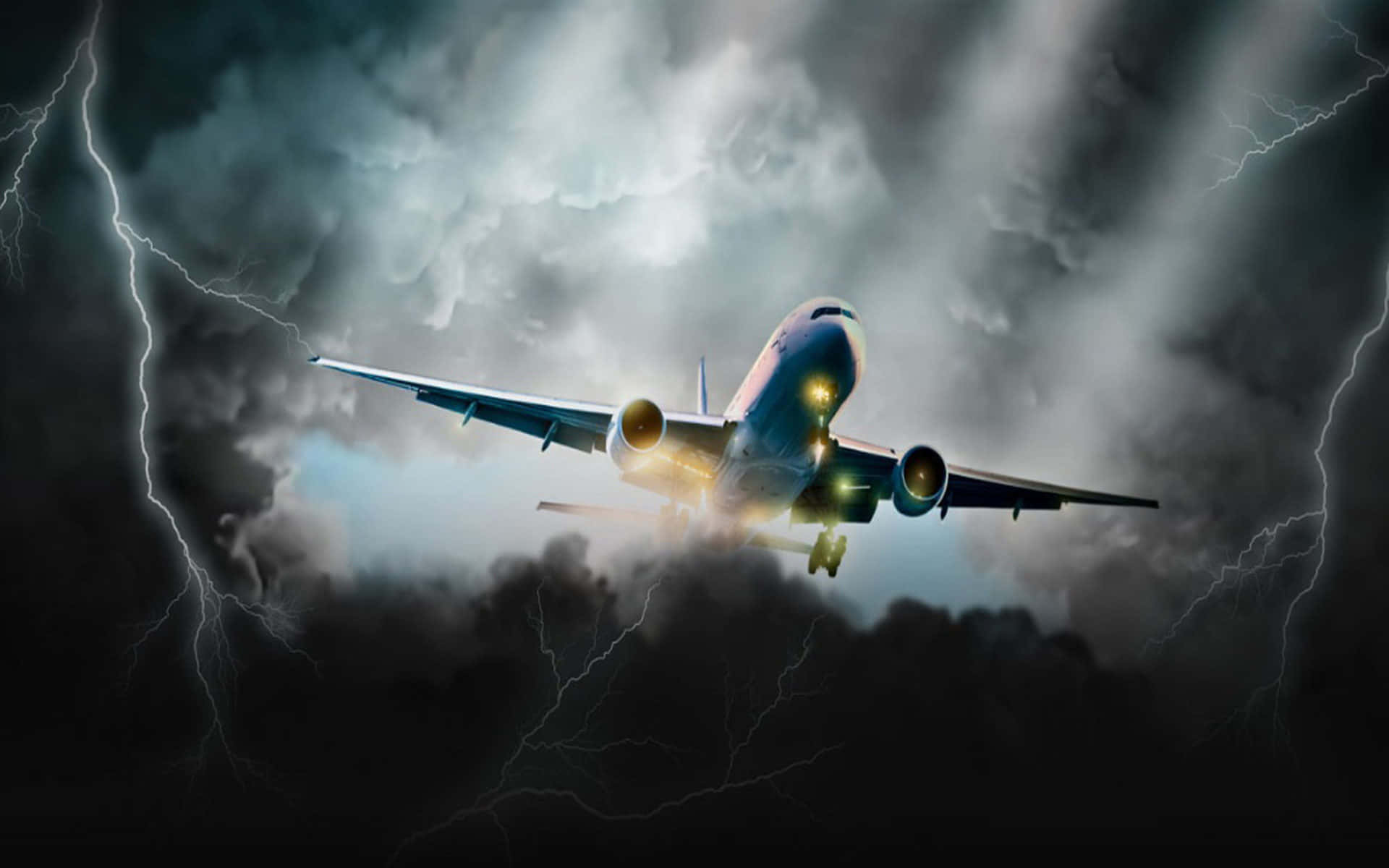 Dark Storm, stormy sky, lightning, Full HD Desktop Wallpaper