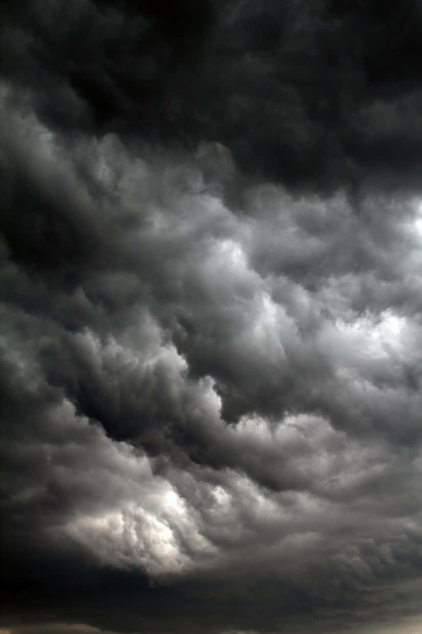 Dark Storm, storm clouds, deep grays, SD Phone Wallpaper