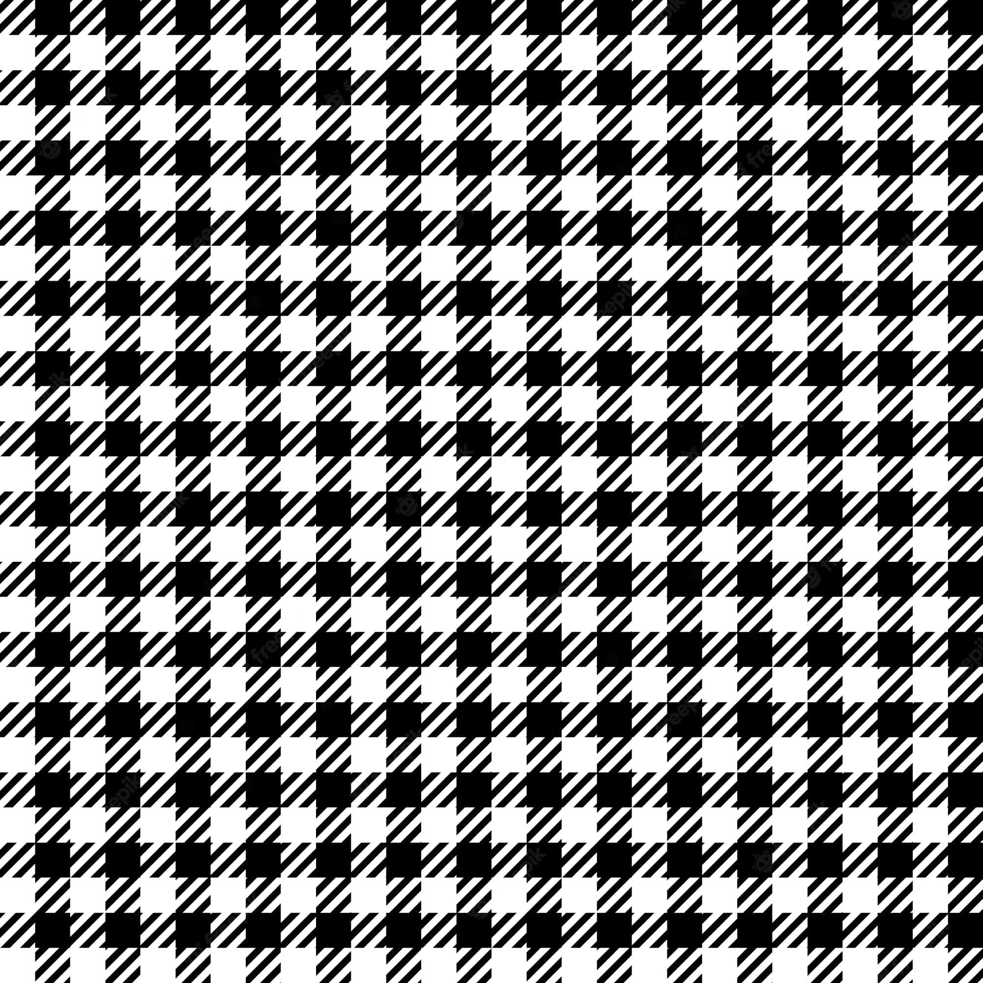 black and white houndstooth pattern, diagonal stripes, alternating squares, Full HD Desktop Wallpaper