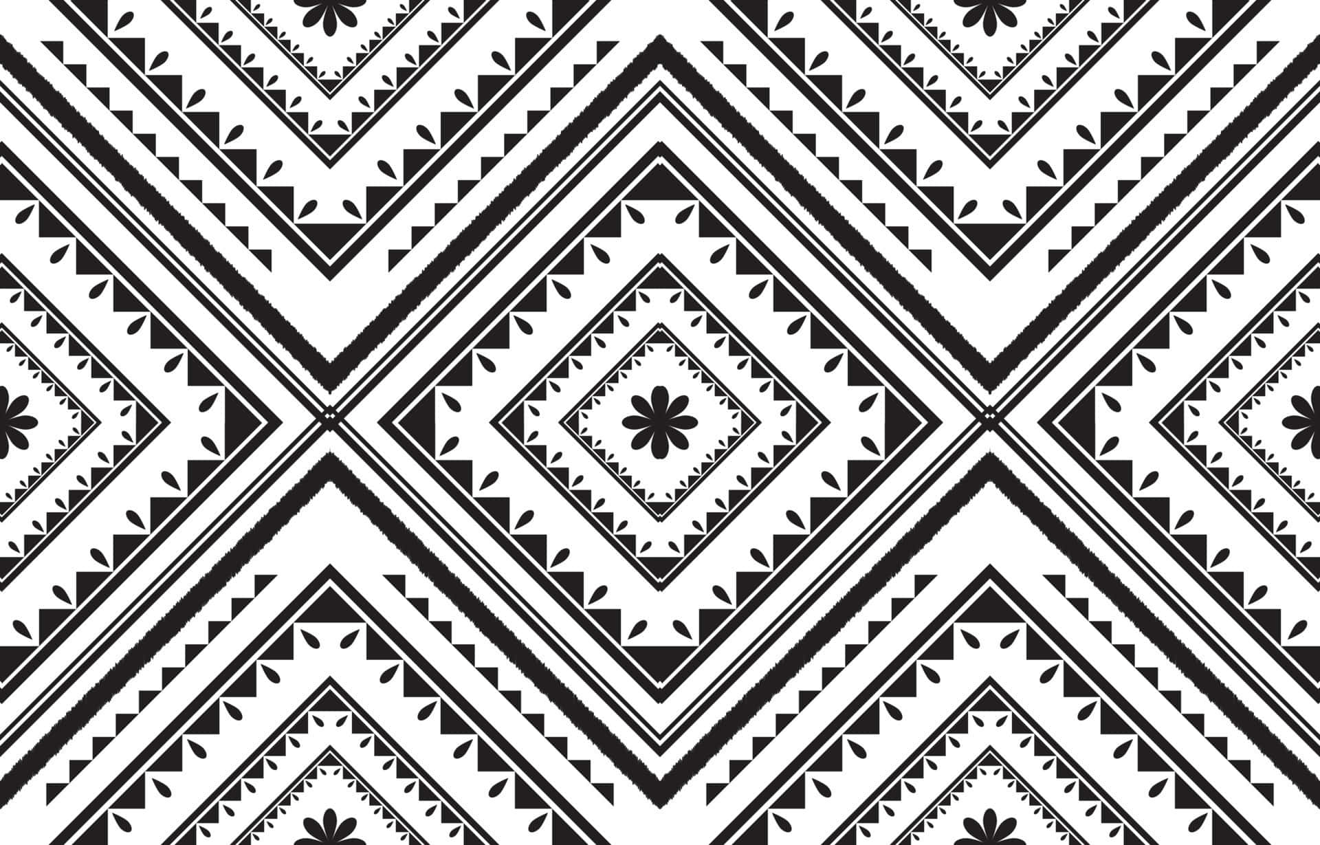 black and white texture, geometric pattern, repeating diamond shapes, Full HD Desktop Wallpaper
