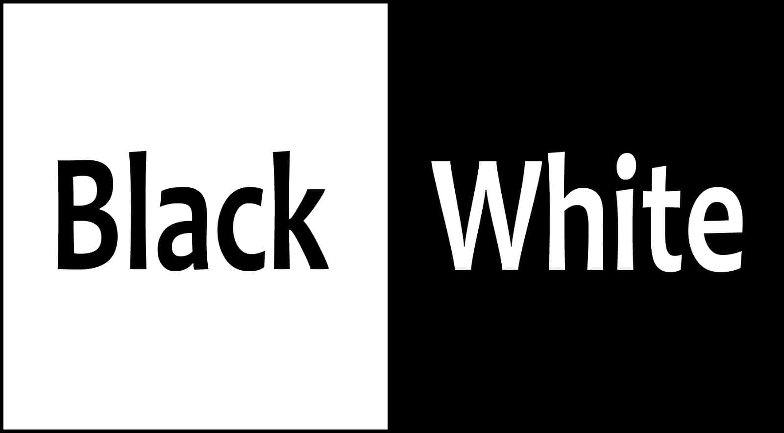 Black and White Word, Black, White, HD Desktop Wallpaper