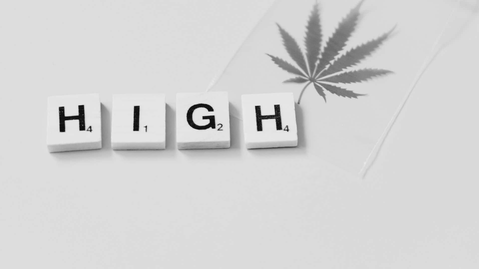 Black And White Word, HIGH, Scrabble tiles, Full HD Desktop Wallpaper
