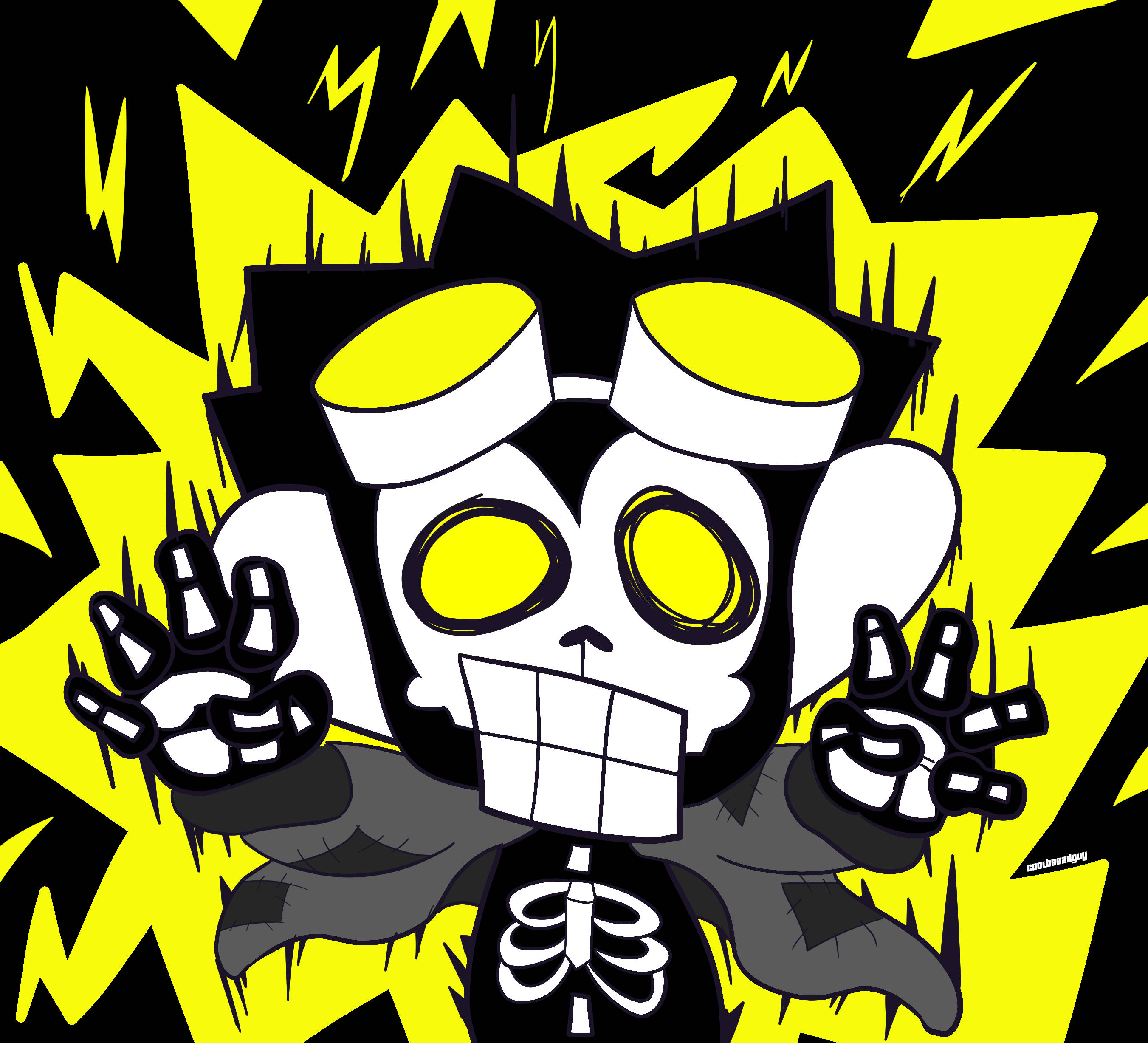 electrocuted monkey, glowing yellow eyes, goggles, 2K Desktop Wallpaper