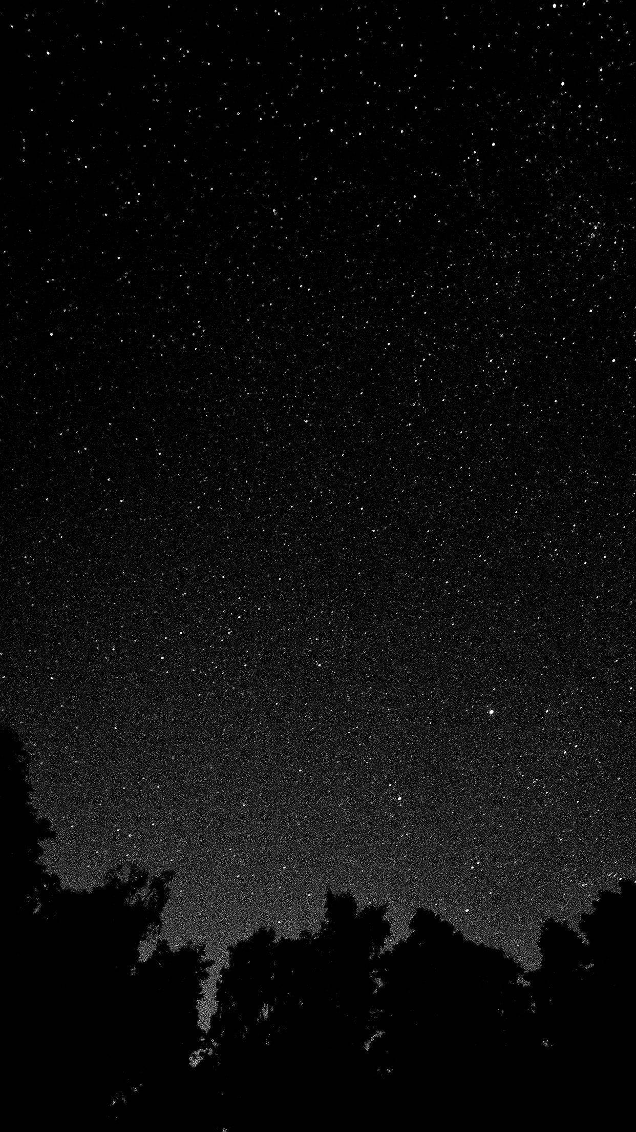 Black Android, Night Sky, starry night sky, Full HD Phone Wallpaper