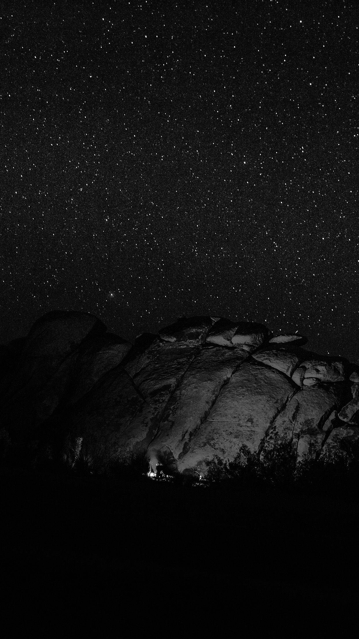 Black Android, Boulder, Stars, Full HD Phone Wallpaper