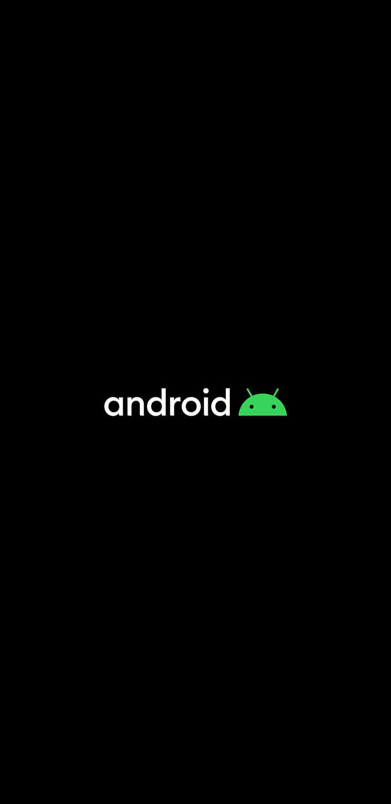 Android 10, white android text, green robot logo, HD Phone Wallpaper