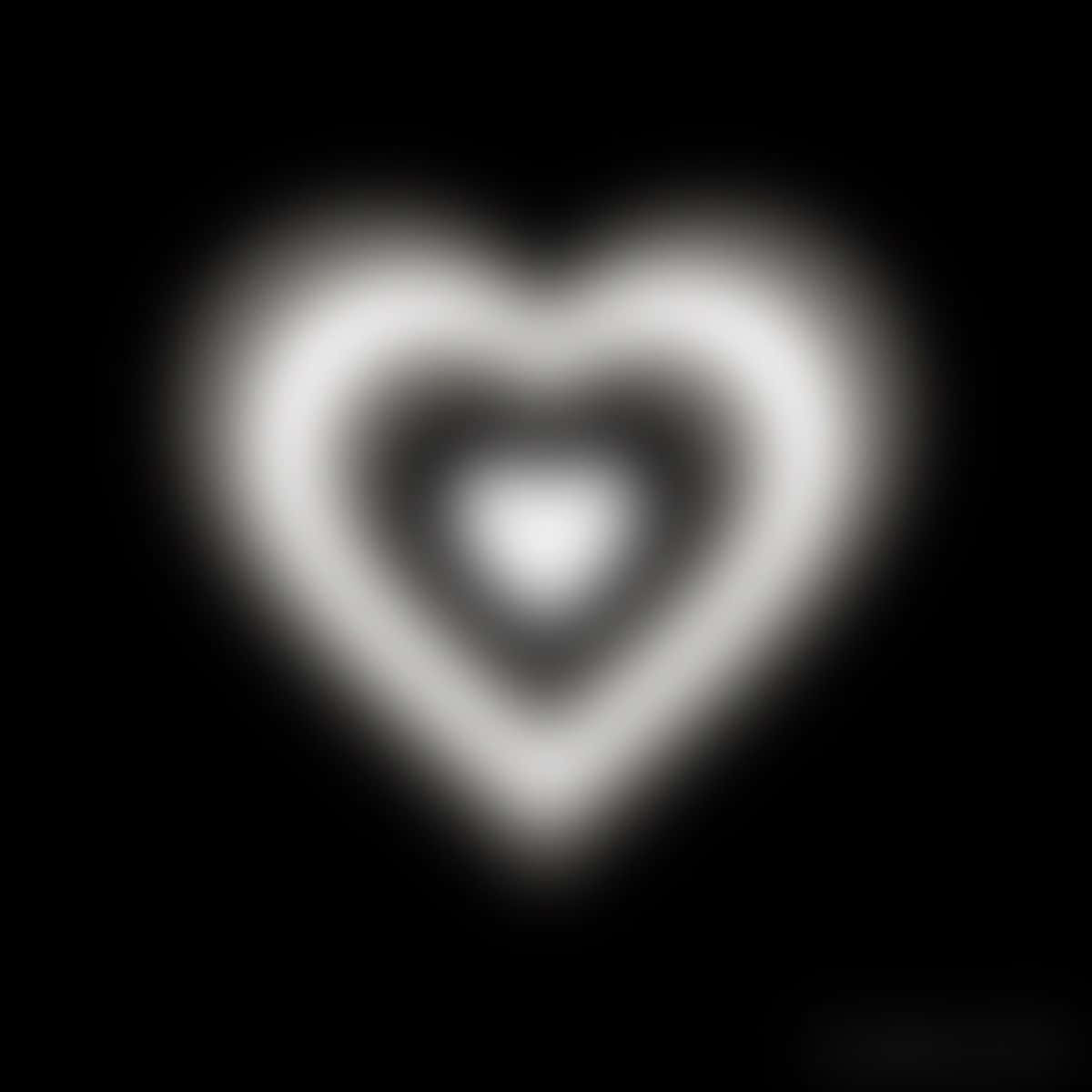 black aura, glowing heart shape, concentric blurred rings, SD Desktop Wallpaper