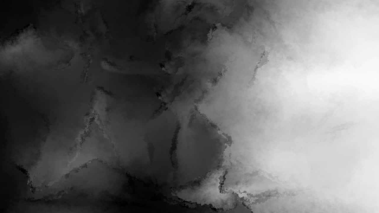 Black Ombre, monochrome abstract composition, swirling ink, HD Desktop Wallpaper