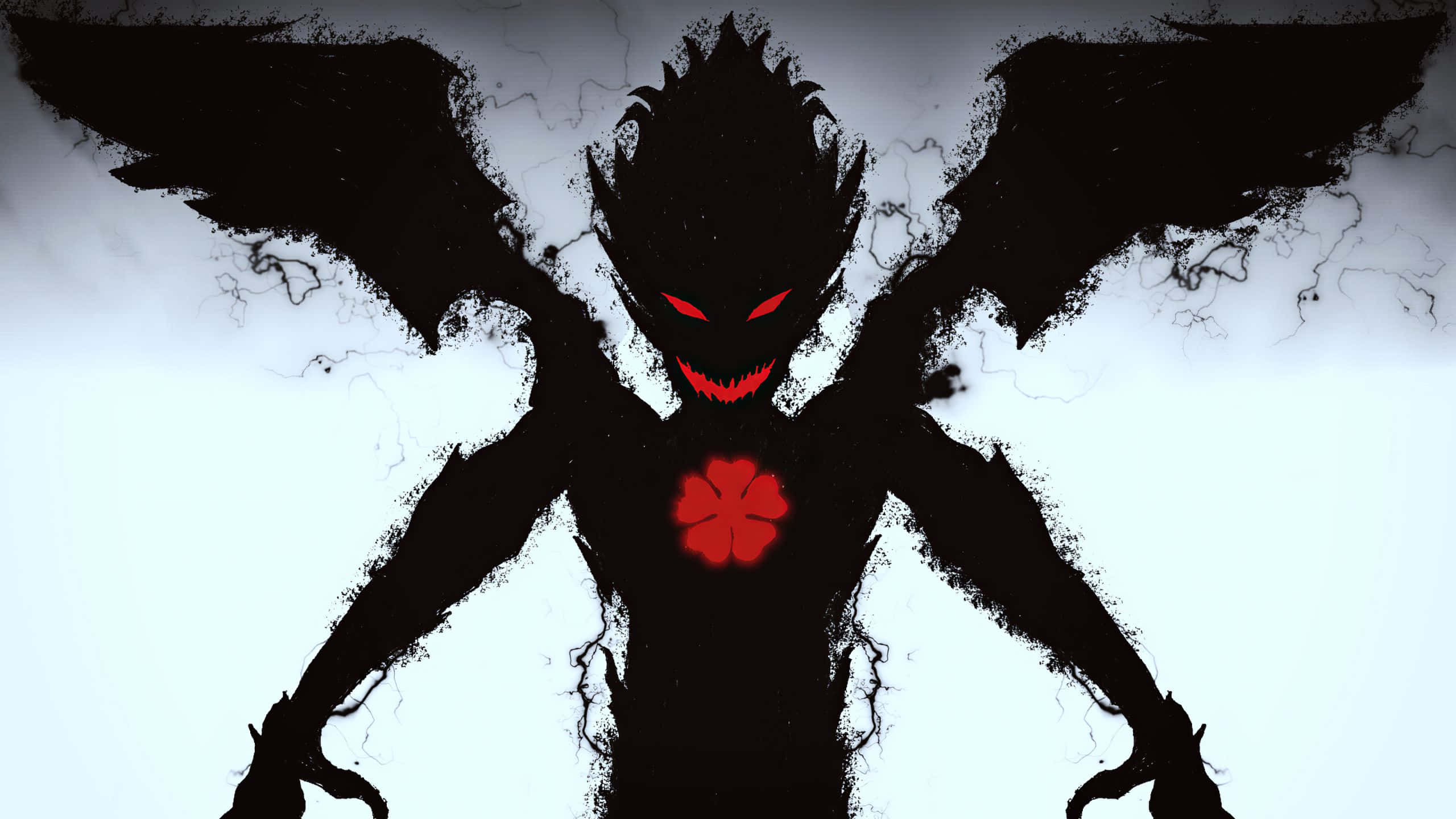 Dark Figure, red eyes, black silhouette, 2K Desktop Wallpaper