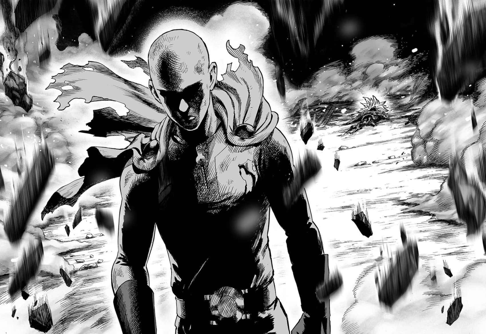 mysterious figure, black aura, bald masked hero, HD Desktop Wallpaper
