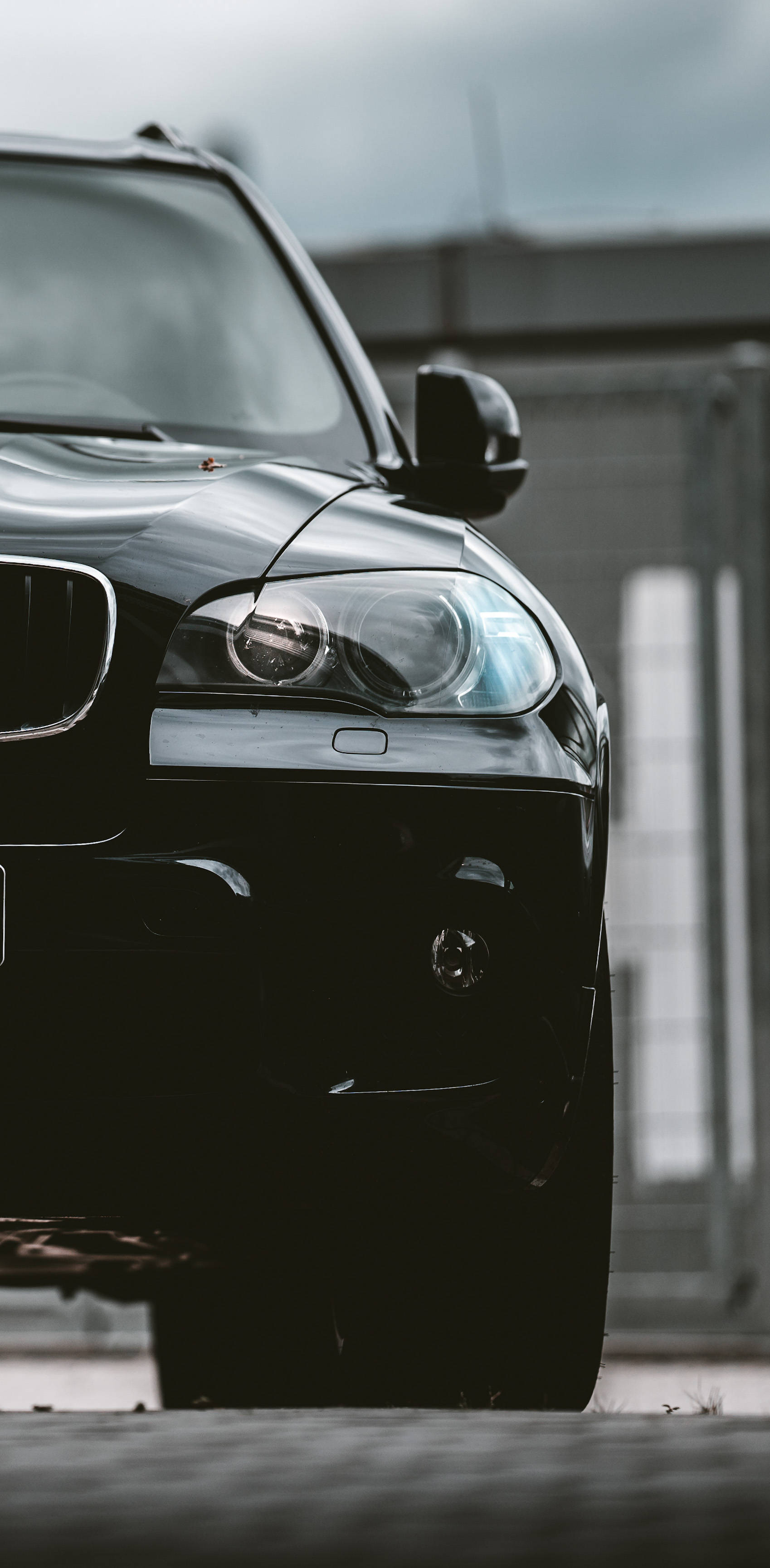 Black BMW, SUV, glossy finish, 2K Phone Wallpaper