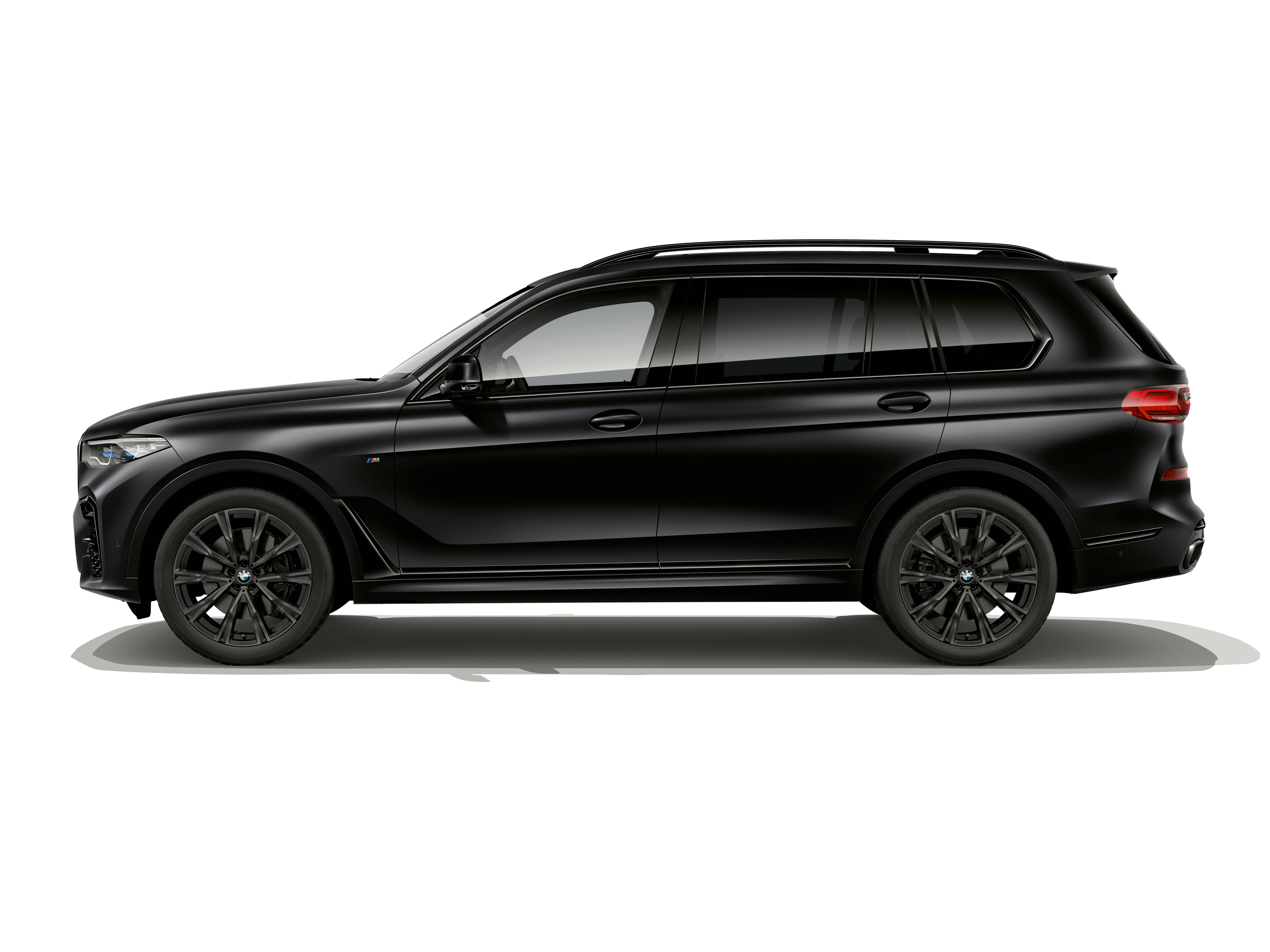 matte black, BMW SUV, sideview, 8K Desktop Wallpaper