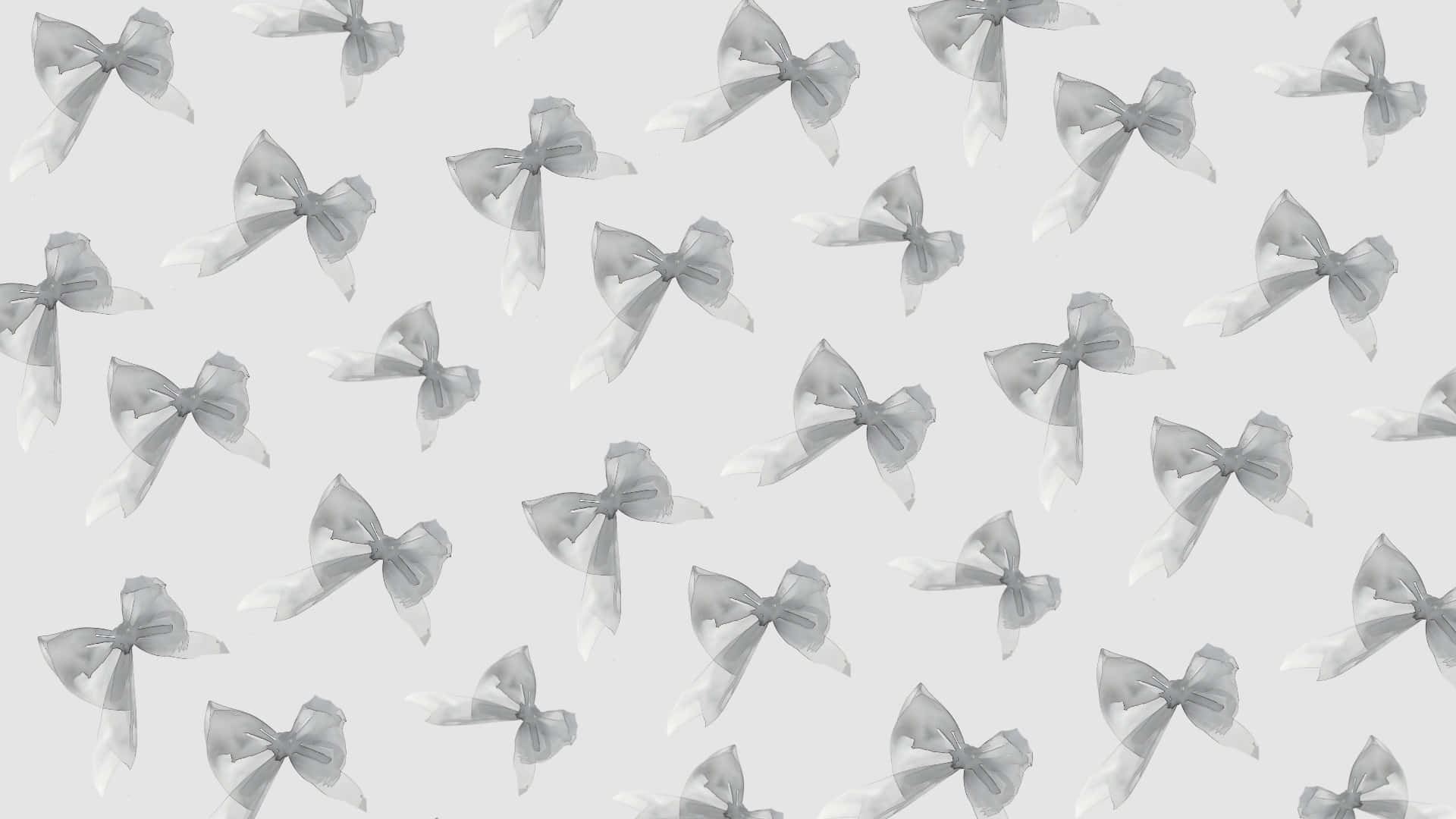 Black Bow, translucent gray bows, soft light gray background, Full HD Desktop Wallpaper