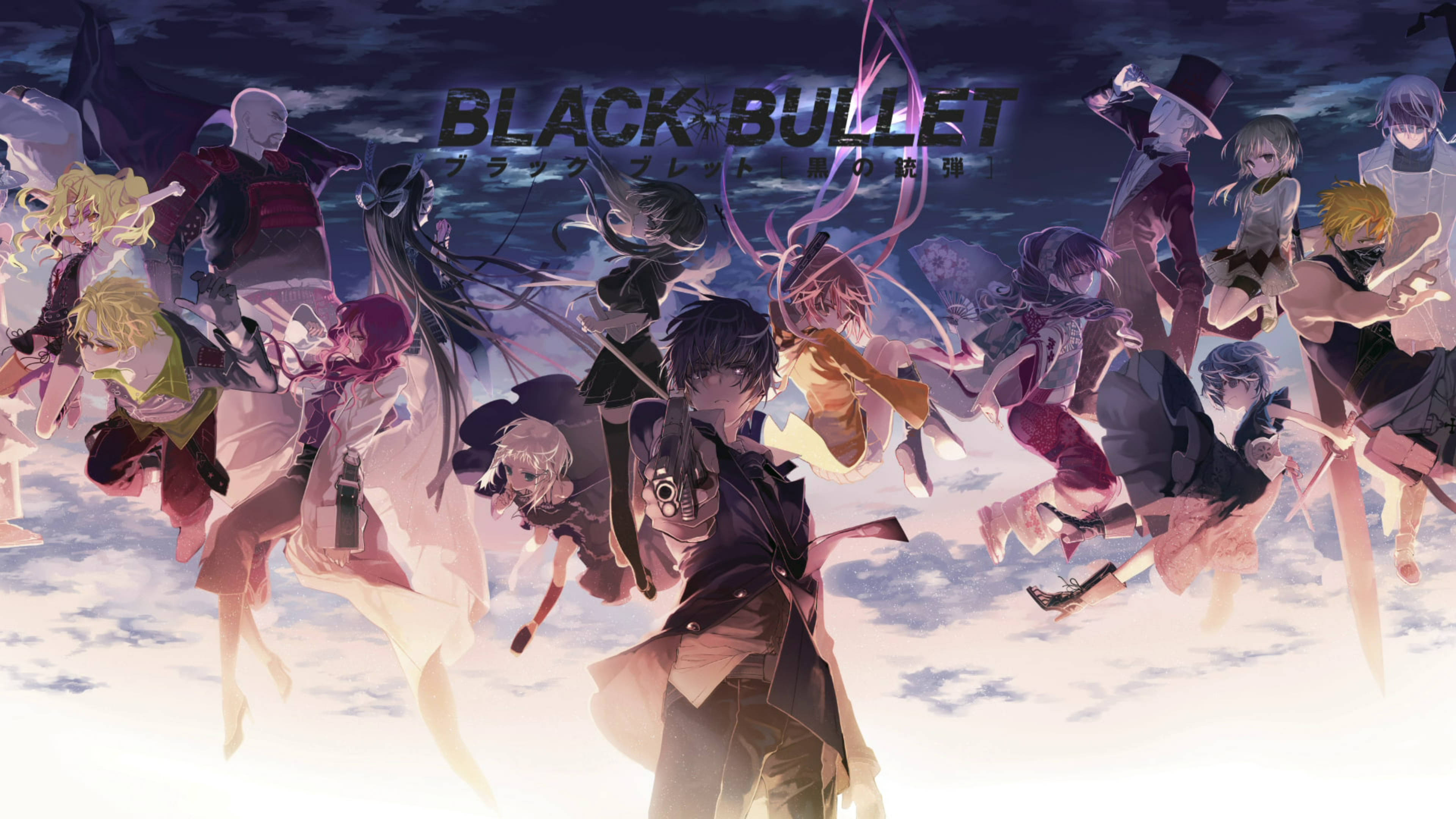 Black Bullet, Promoters And Initiators, anime group of characters, 4K Desktop Wallpaper