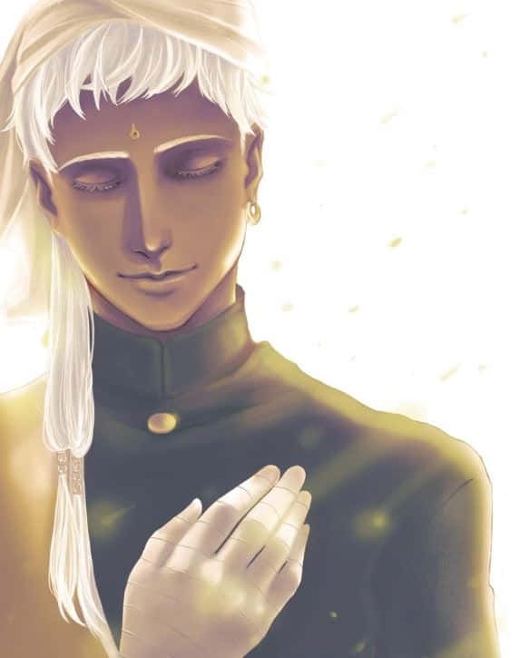 Black Butler, Agni, white hair, SD Phone Wallpaper