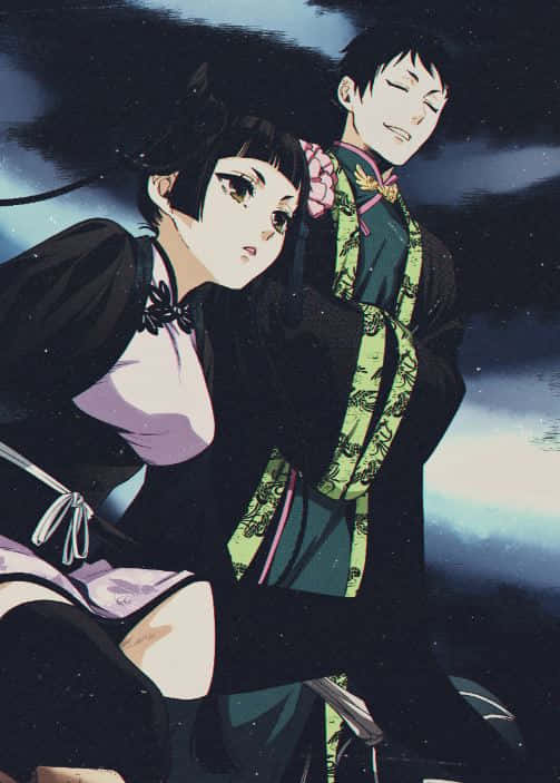 Black Butler, Lau, starry night sky, SD Phone Wallpaper