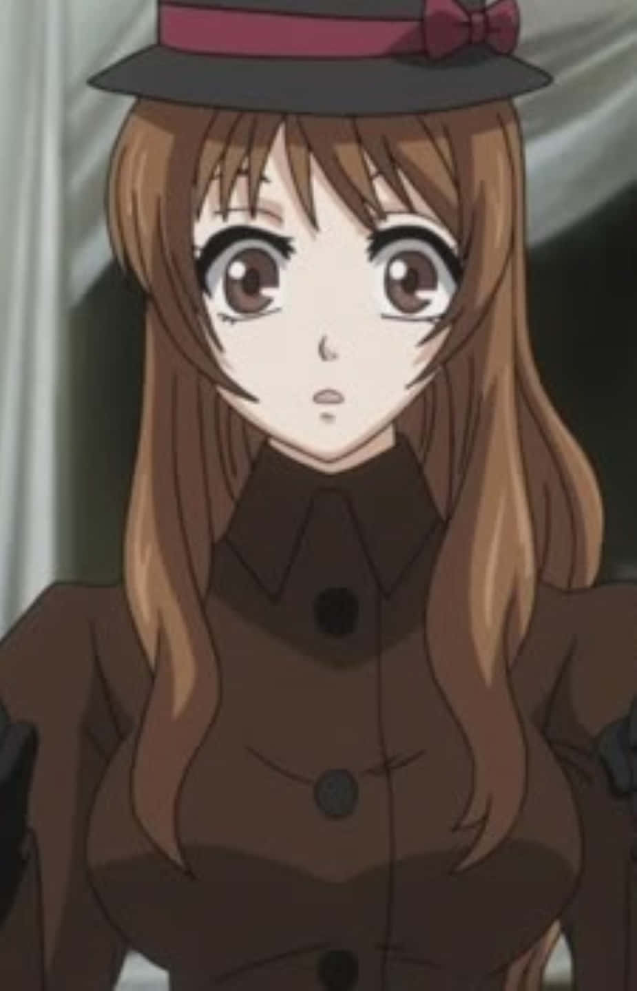 Black Butler Paula, dark brown coat, hat, HD Phone Wallpaper