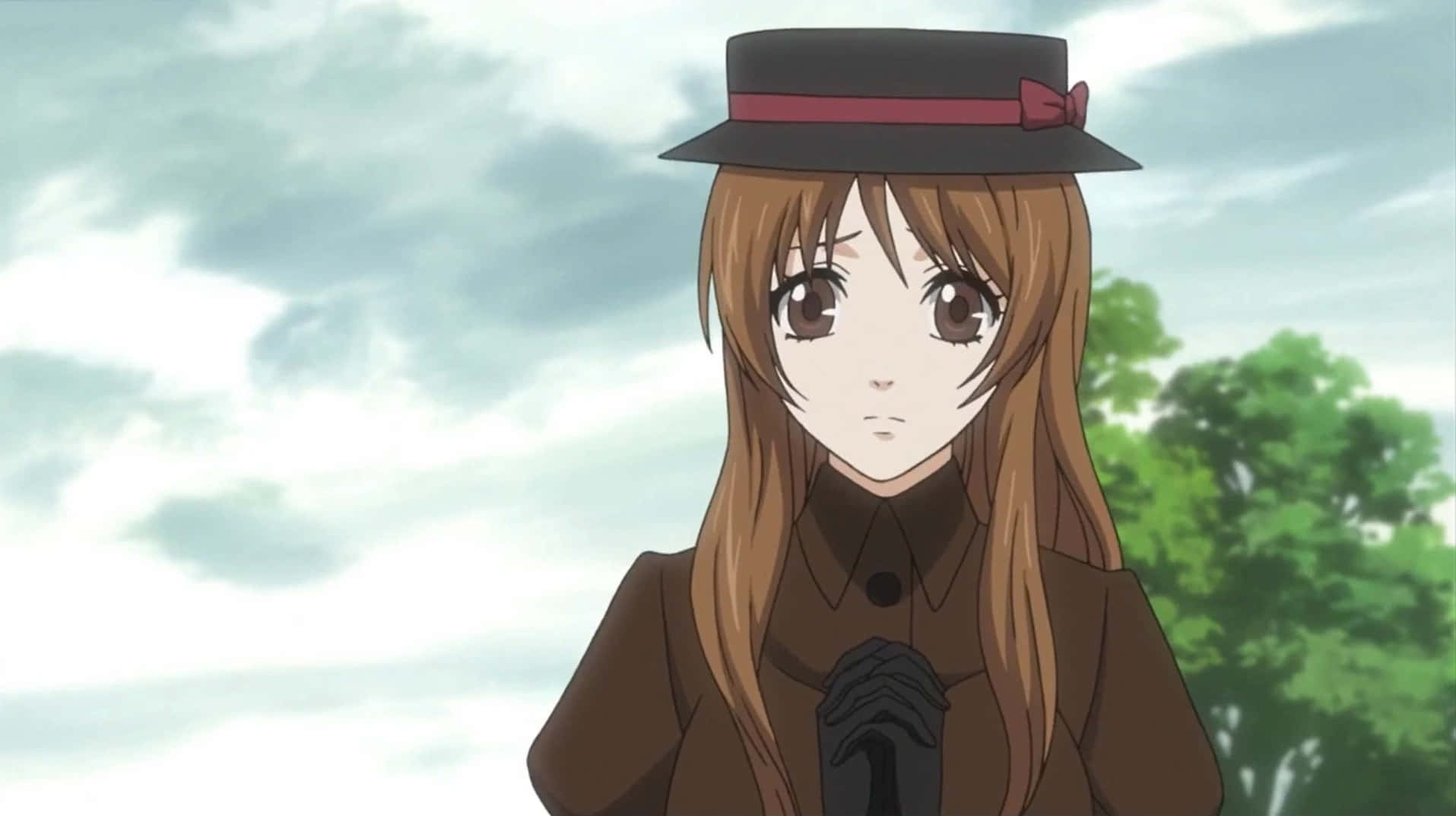 Black Butler, Paula, brown coat, HD Desktop Wallpaper
