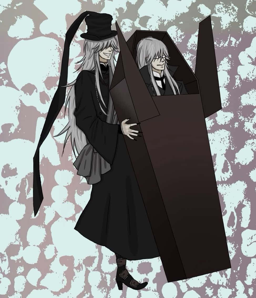 Black Butler, Undertaker, black top hat, SD Phone Wallpaper
