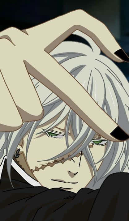 Black Butler, Undertaker, silver hair, SD Phone Wallpaper