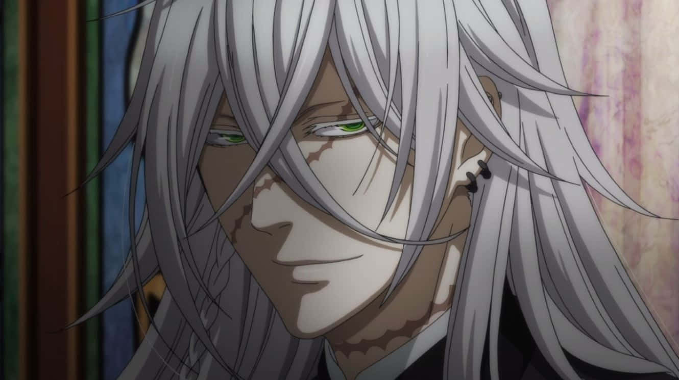 Black Butler, Undertaker, silver-haired, HD Desktop Wallpaper
