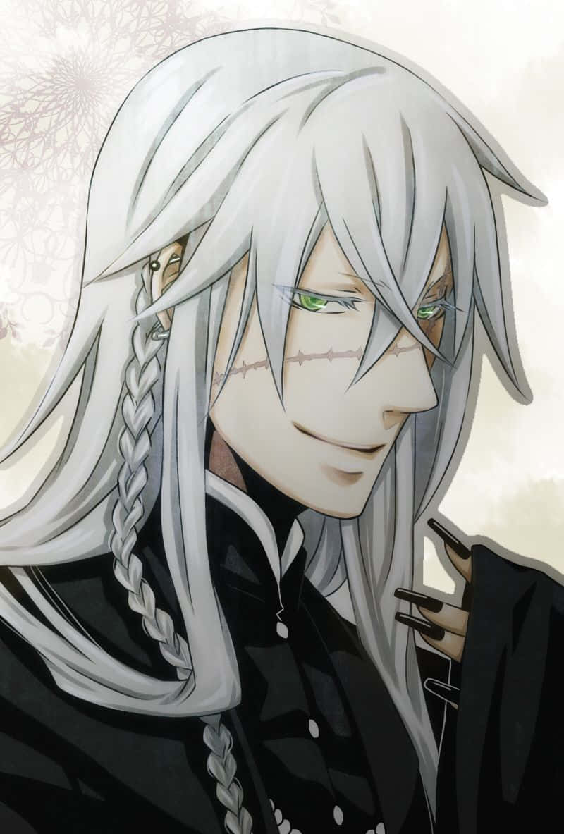 Black Butler, Undertaker, silver-haired, SD Phone Wallpaper