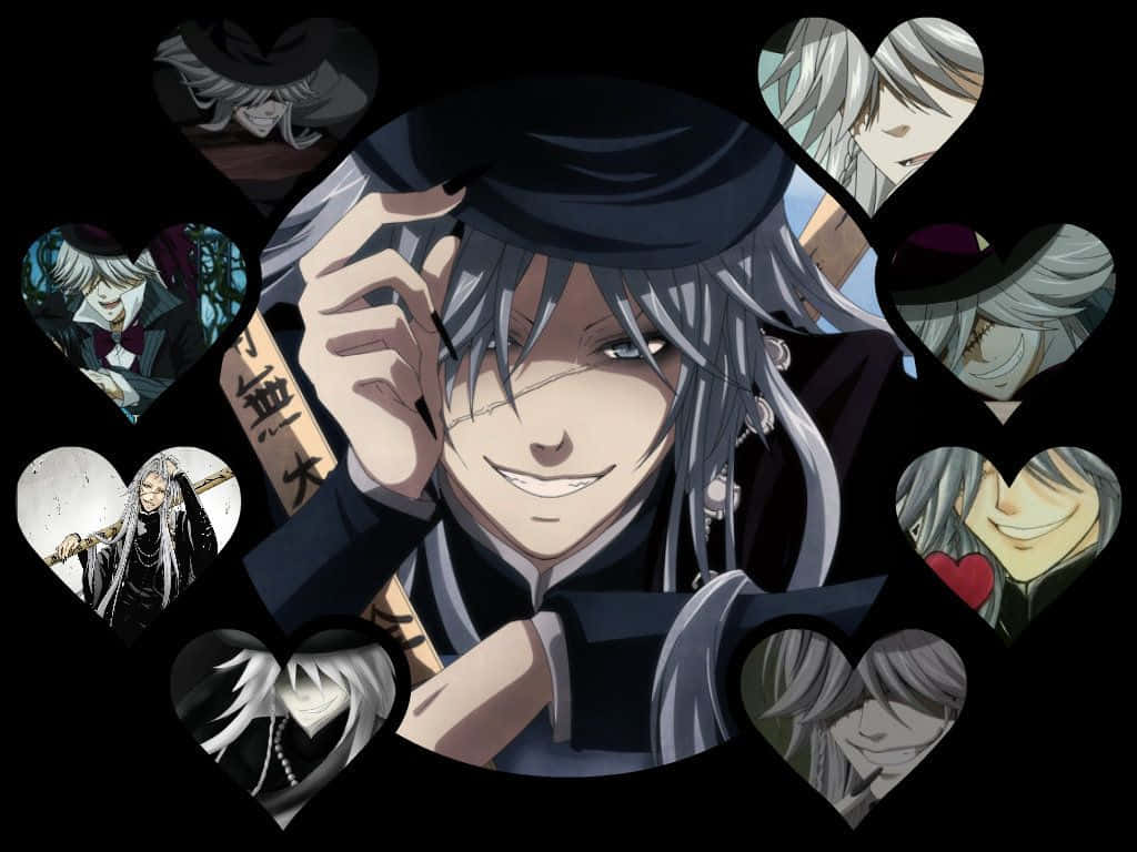 Black Butler, Undertaker, silver hair, SD Desktop Wallpaper