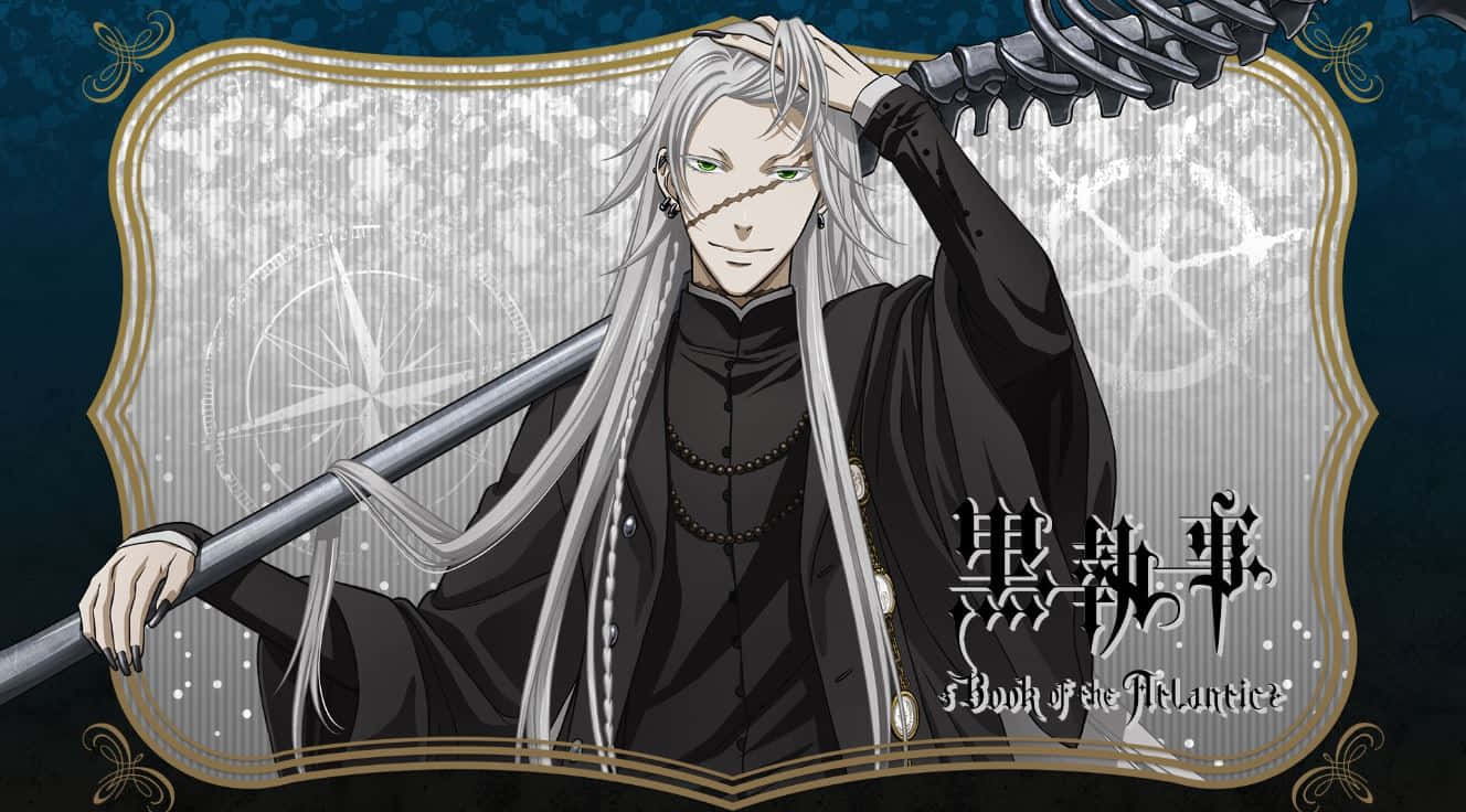 Black Butler, Undertaker, silver-haired anime character, HD Desktop Wallpaper
