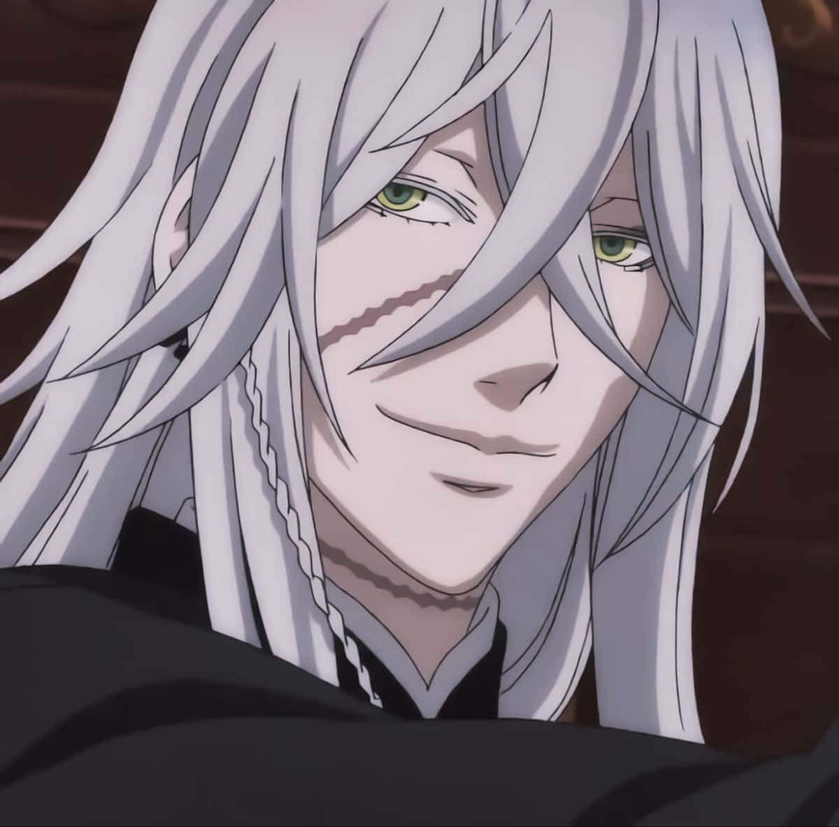 Black Butler, Undertaker, long silver hair, SD Desktop Wallpaper