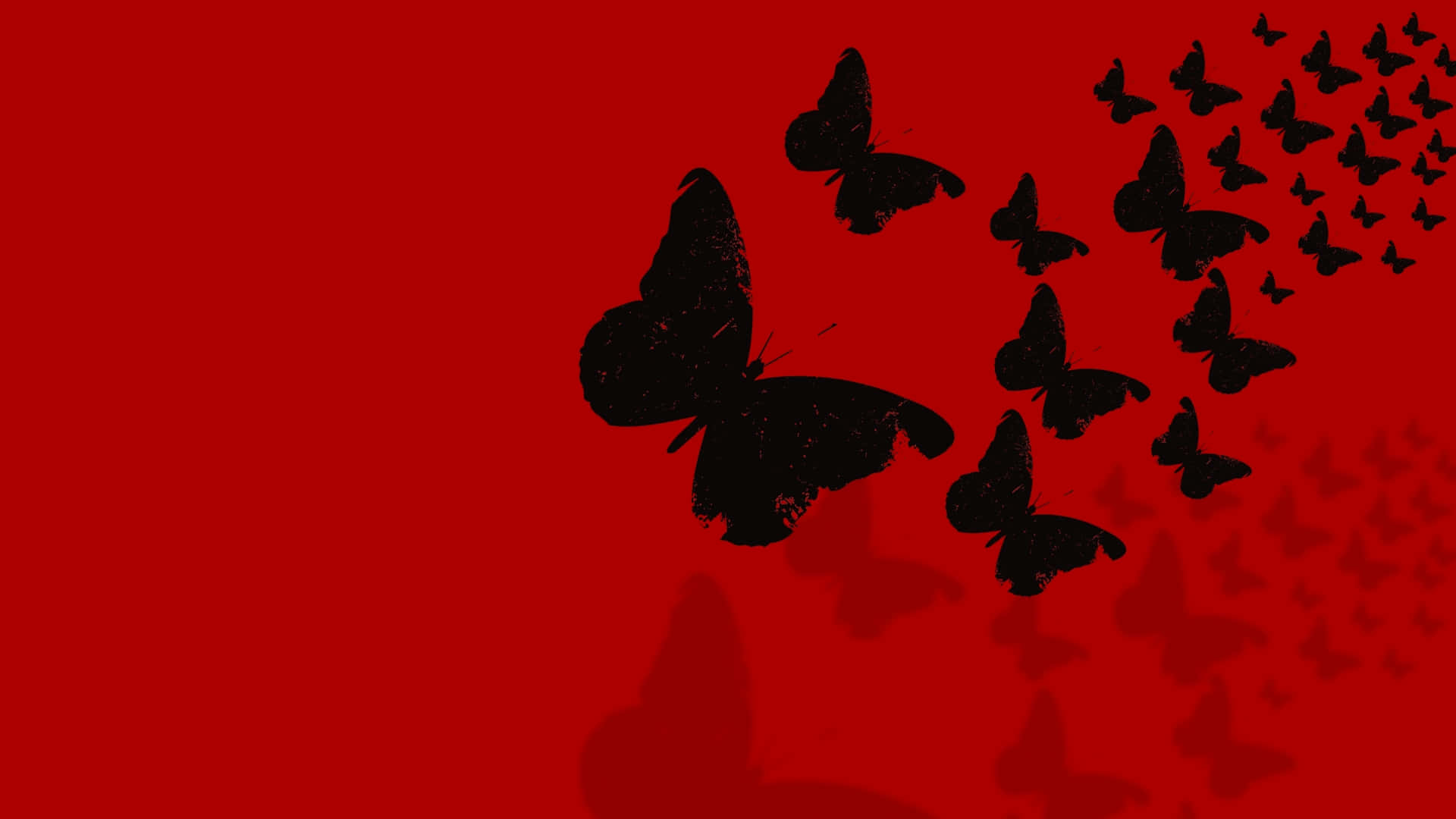 Dark Butterfly, black butterflies, silhouette, Full HD Desktop Wallpaper