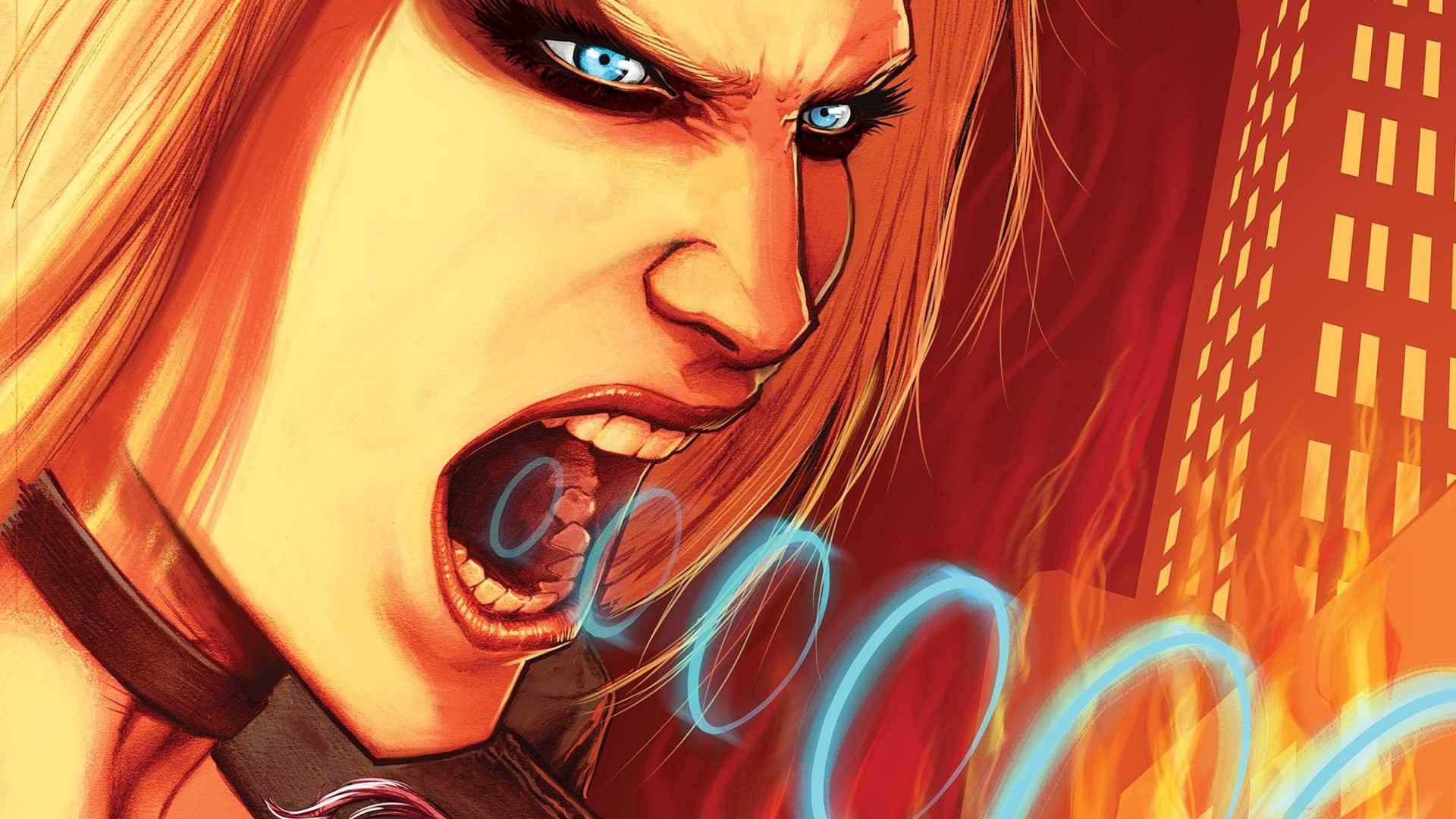 Black Canary, sonic scream, blue eyes, Full HD Desktop Wallpaper