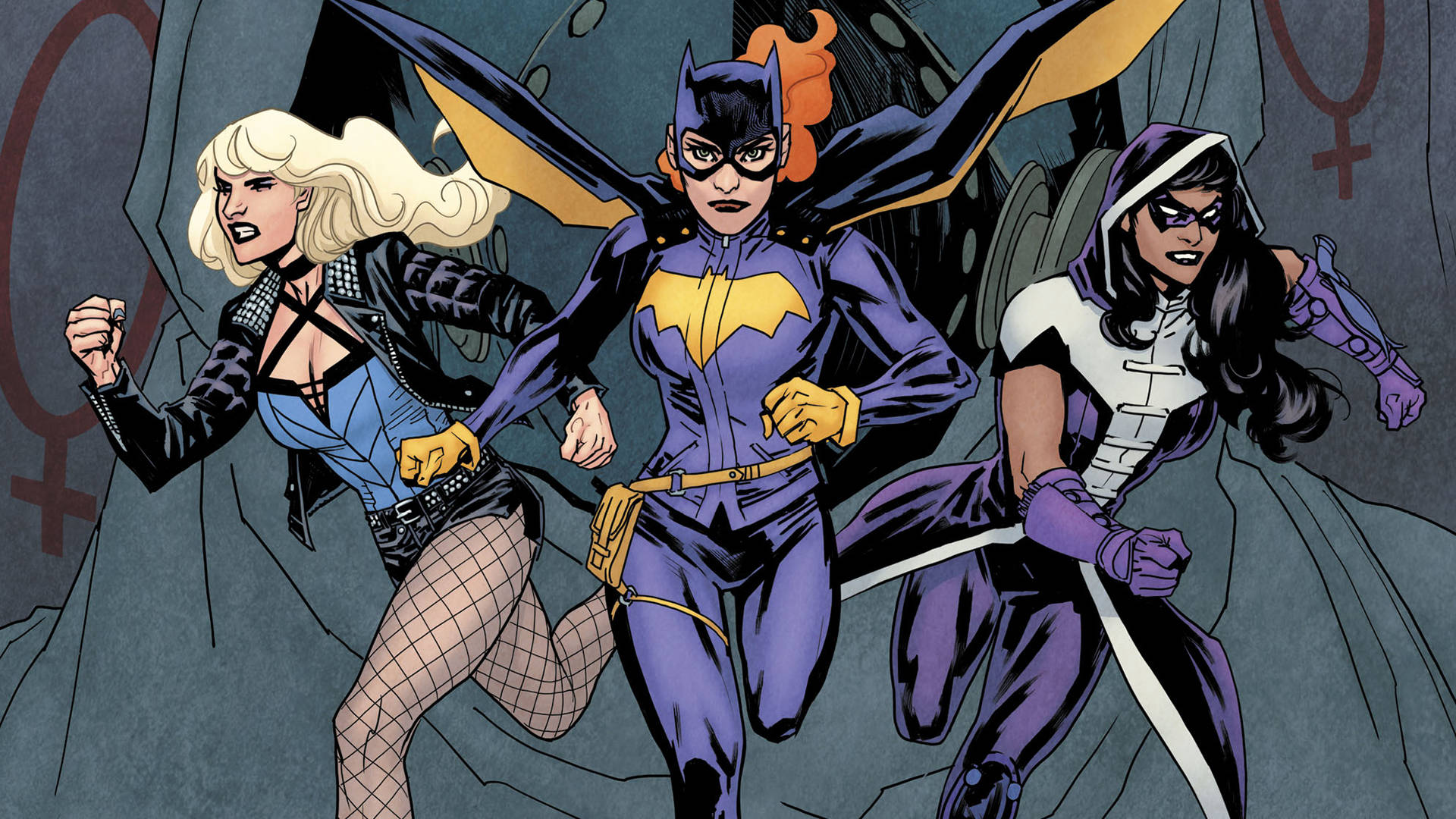 Black Canary, super heroines, comic book art style, Full HD Desktop Wallpaper