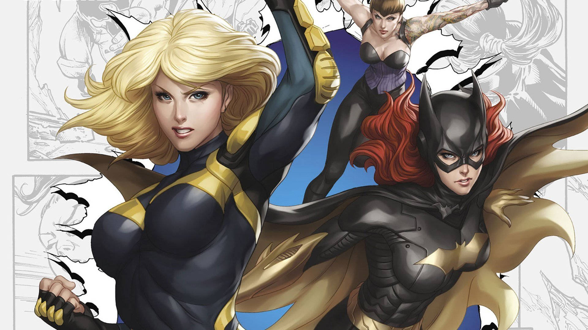 Black Canary, female superheroes, comic book illustration, Full HD Desktop Wallpaper