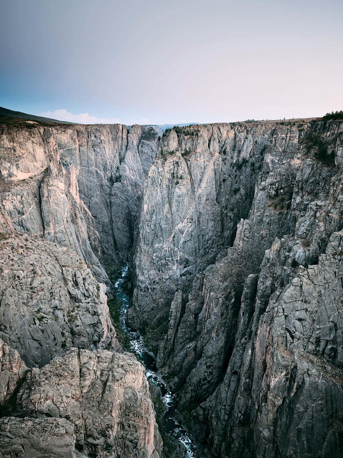 Black Canyon, deep canyon, steep rocky cliffs, HD Phone Wallpaper
