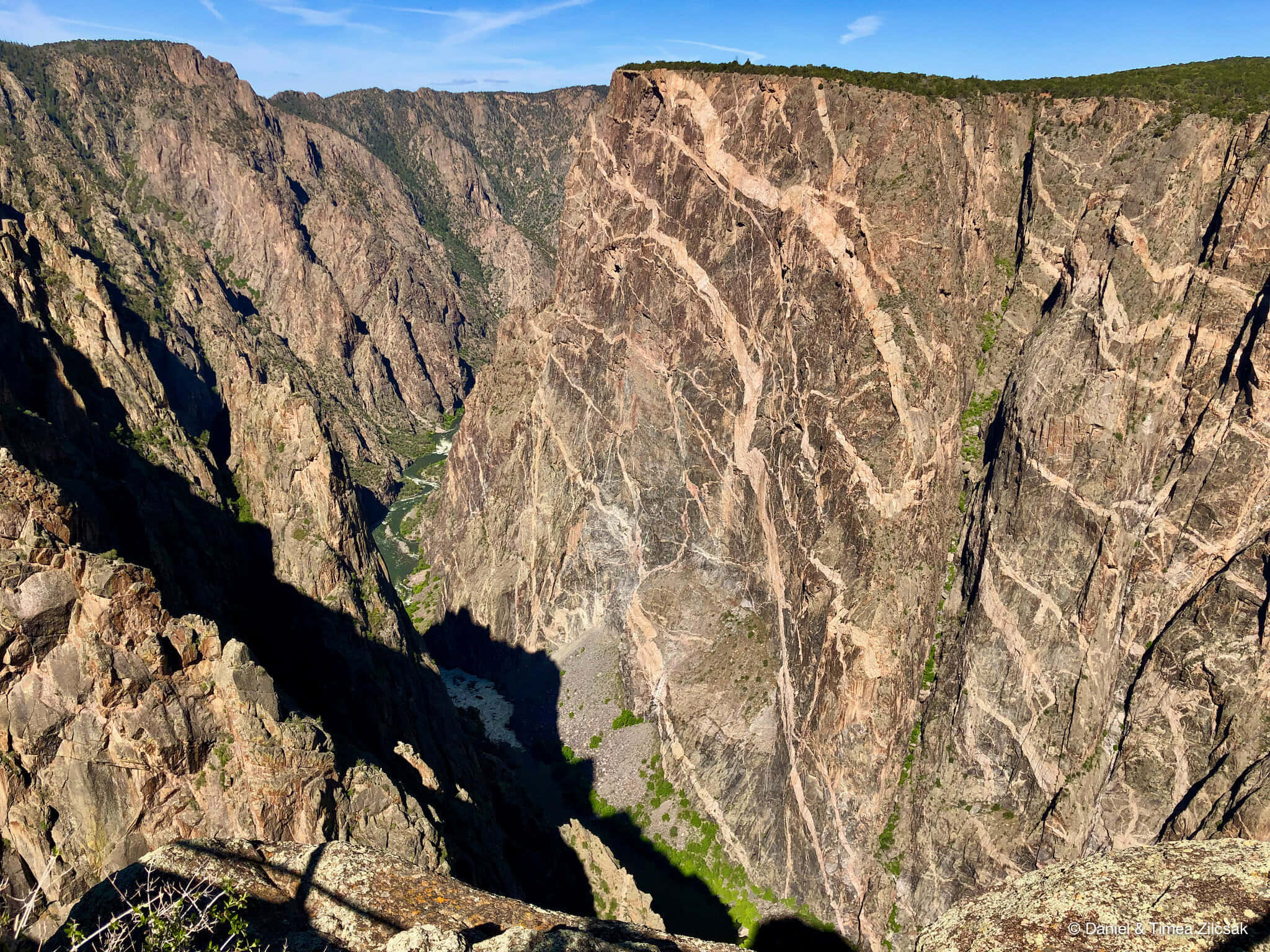 Black Canyon, deep canyon, steep rocky cliffs, Full HD Desktop Wallpaper