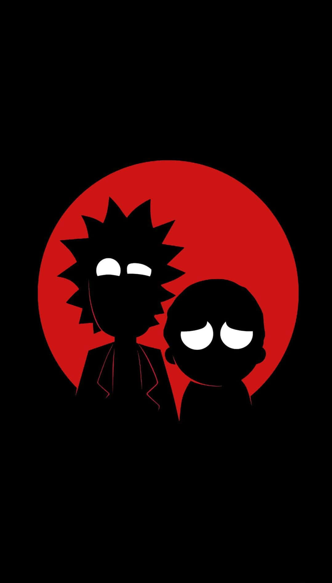Black Cartoon Characters, stylized black silhouetted figures, glowing white eyes, HD Phone Wallpaper