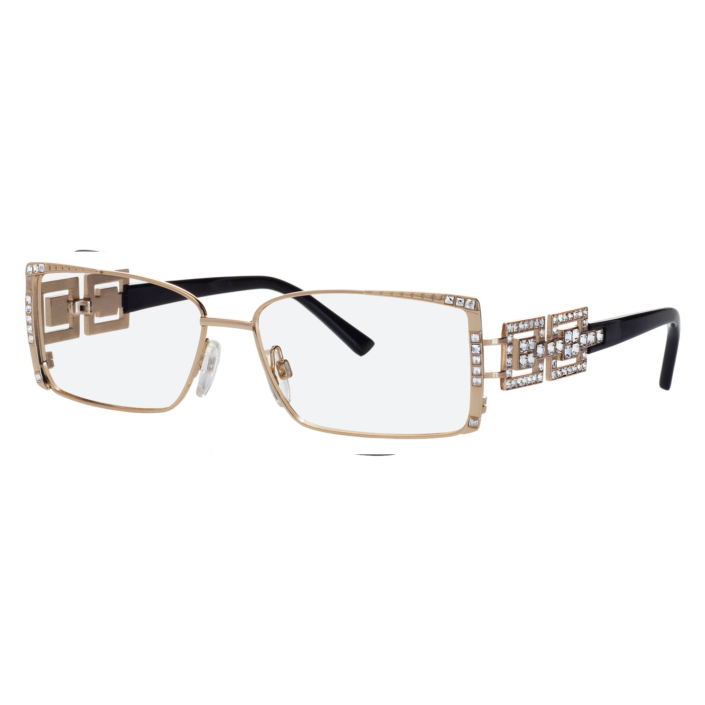 Caviar 5668, gold-rimmed glasses, sparkling crystals, Full HD Desktop Wallpaper