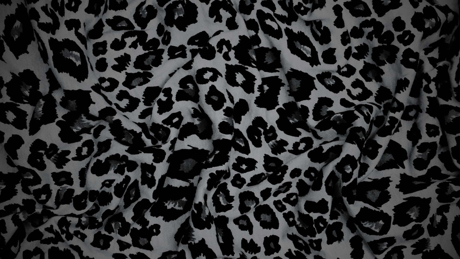 Black Cheetah Print, fabric, black and white, Full HD Desktop Wallpaper