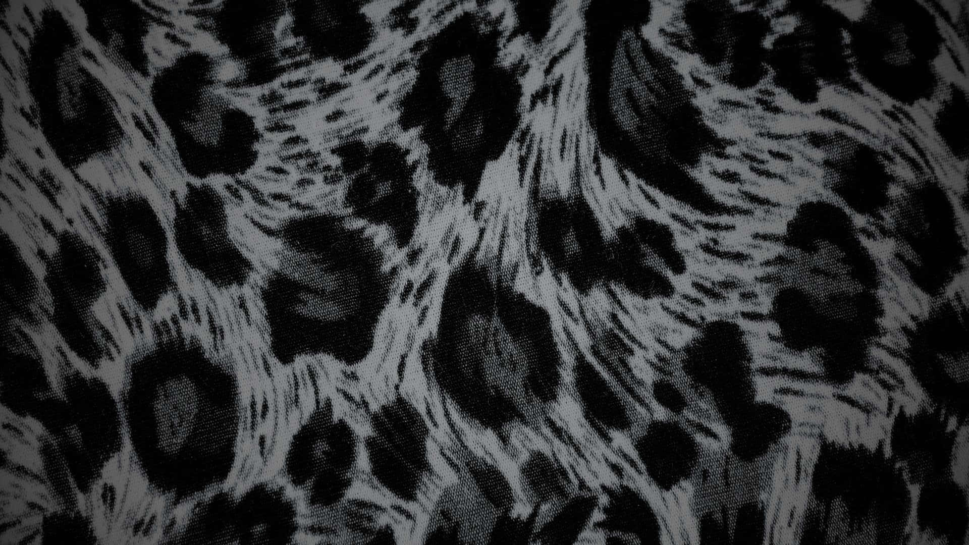 black cheetah print, black and white fabric, leopard print spots, Full HD Desktop Wallpaper