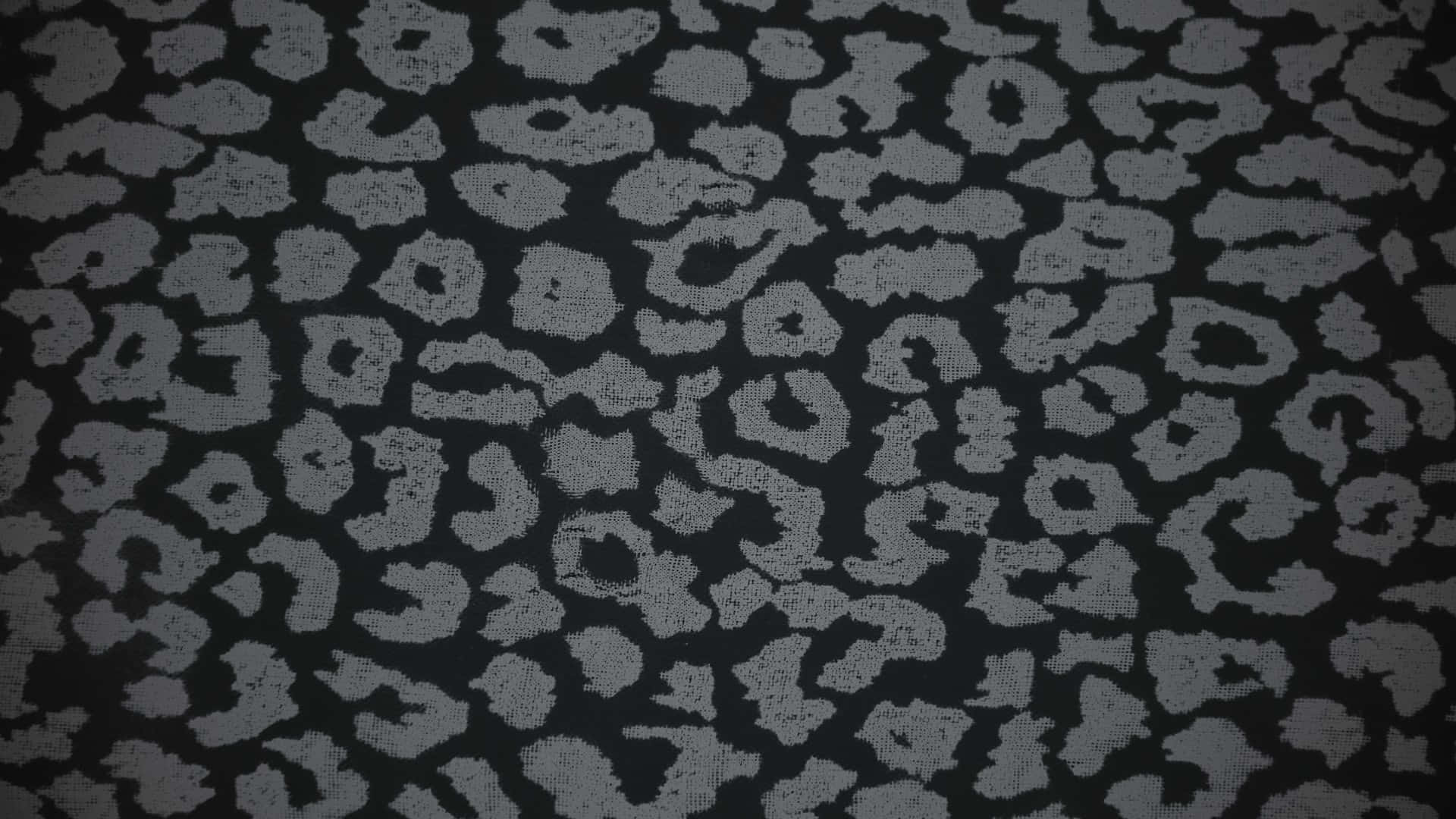 Black Cheetah Print Fabric, gray and black leopard print, soft knit appearance, Full HD Desktop Wallpaper