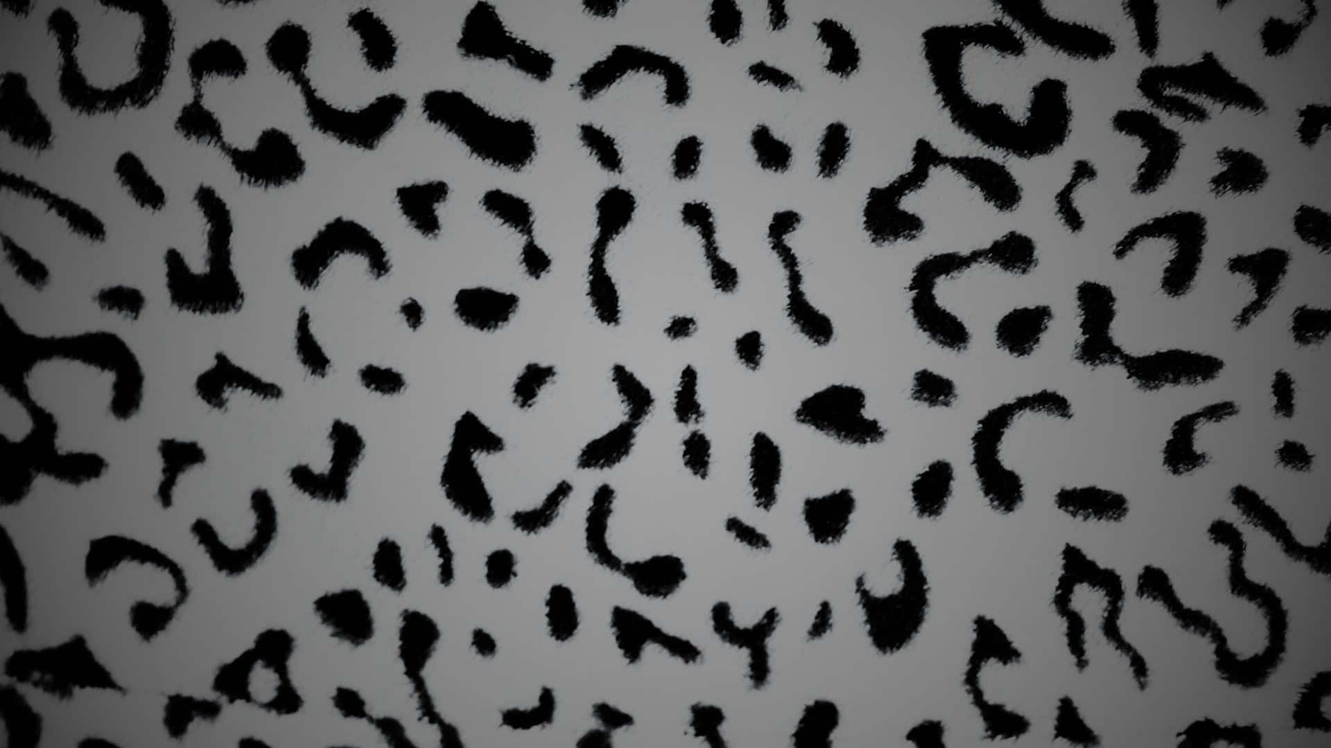 black cheetah print pattern, leopard print pattern, textured spots, Full HD Desktop Wallpaper