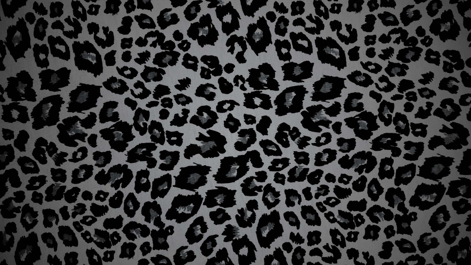 Black Cheetah Print, gray background, bold black leopard spots, Full HD Desktop Wallpaper