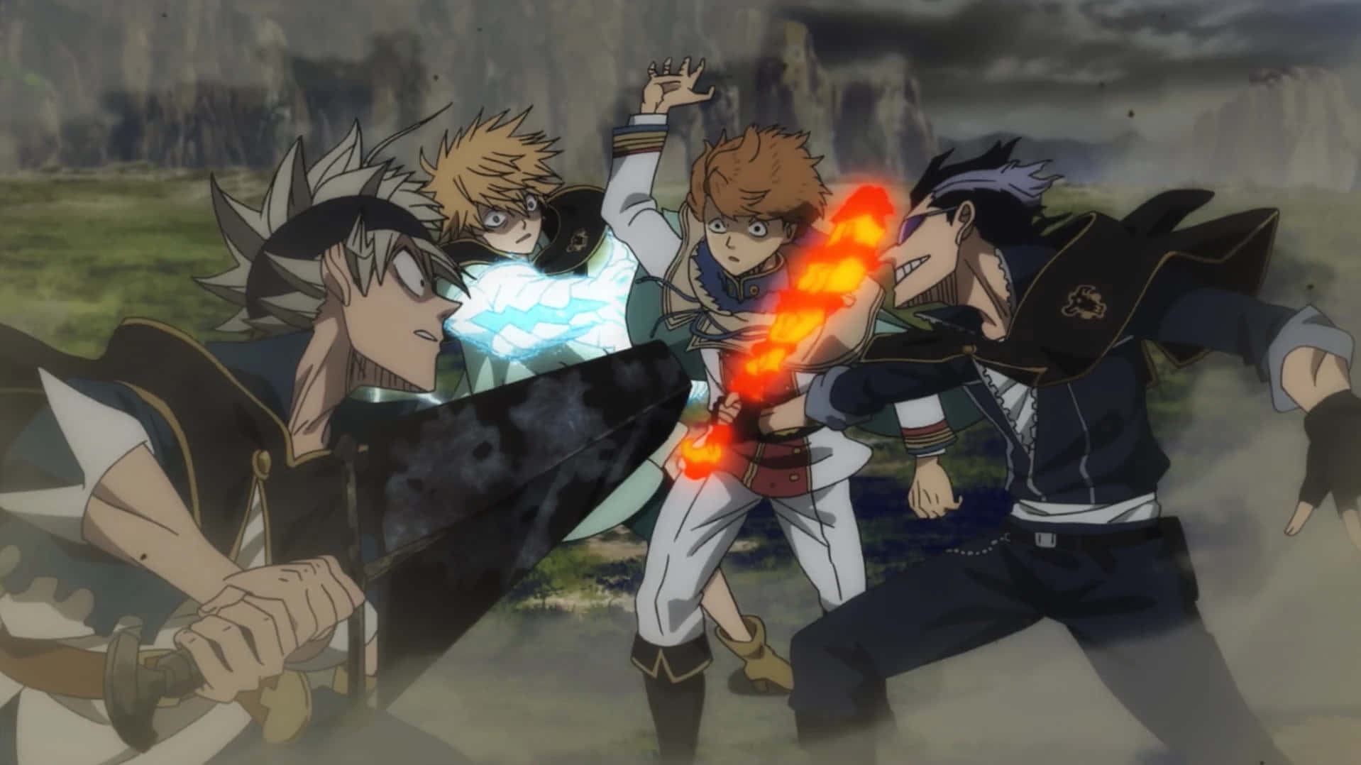 Black Clover, Black Bull, team battle, HD Desktop Wallpaper