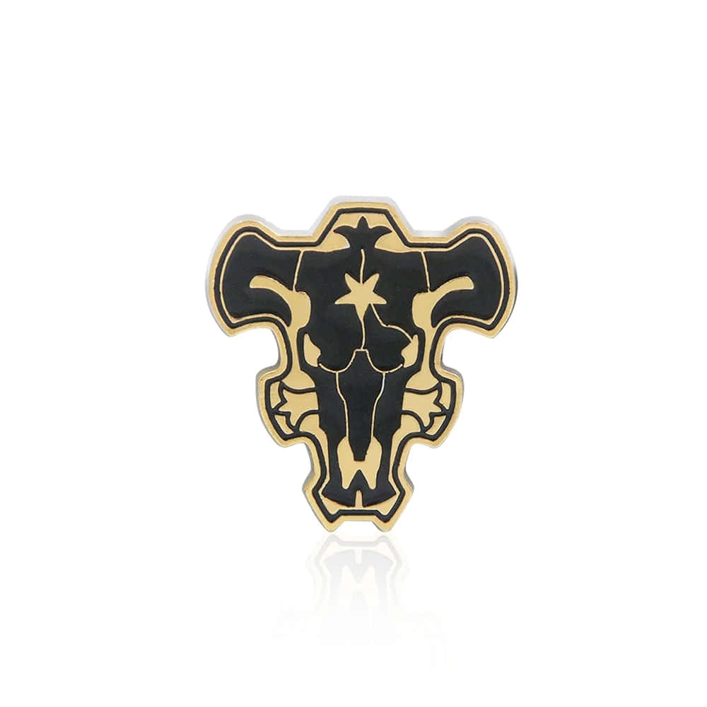 Black Bull Emblem, Black Clover, bull skull pin, SD Desktop Wallpaper
